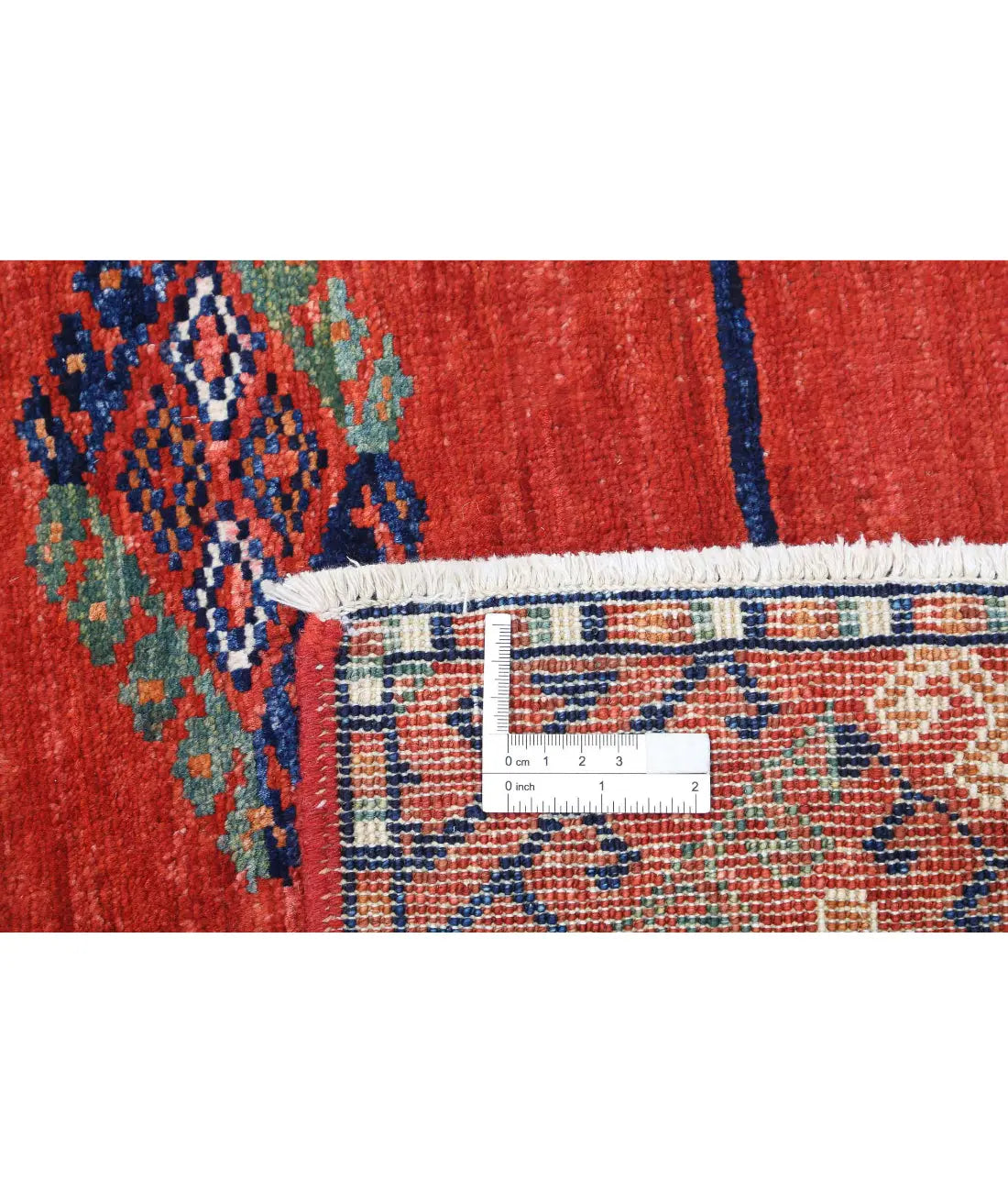 Hand Knotted Nomadic Caucasian Humna Wool Rug - 5'6'' x 7'11''
