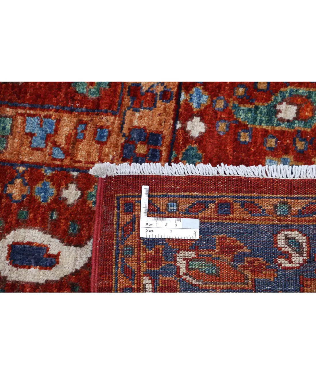 Hand Knotted Nomadic Caucasian Humna Wool Rug - 5'6'' x 7'11''