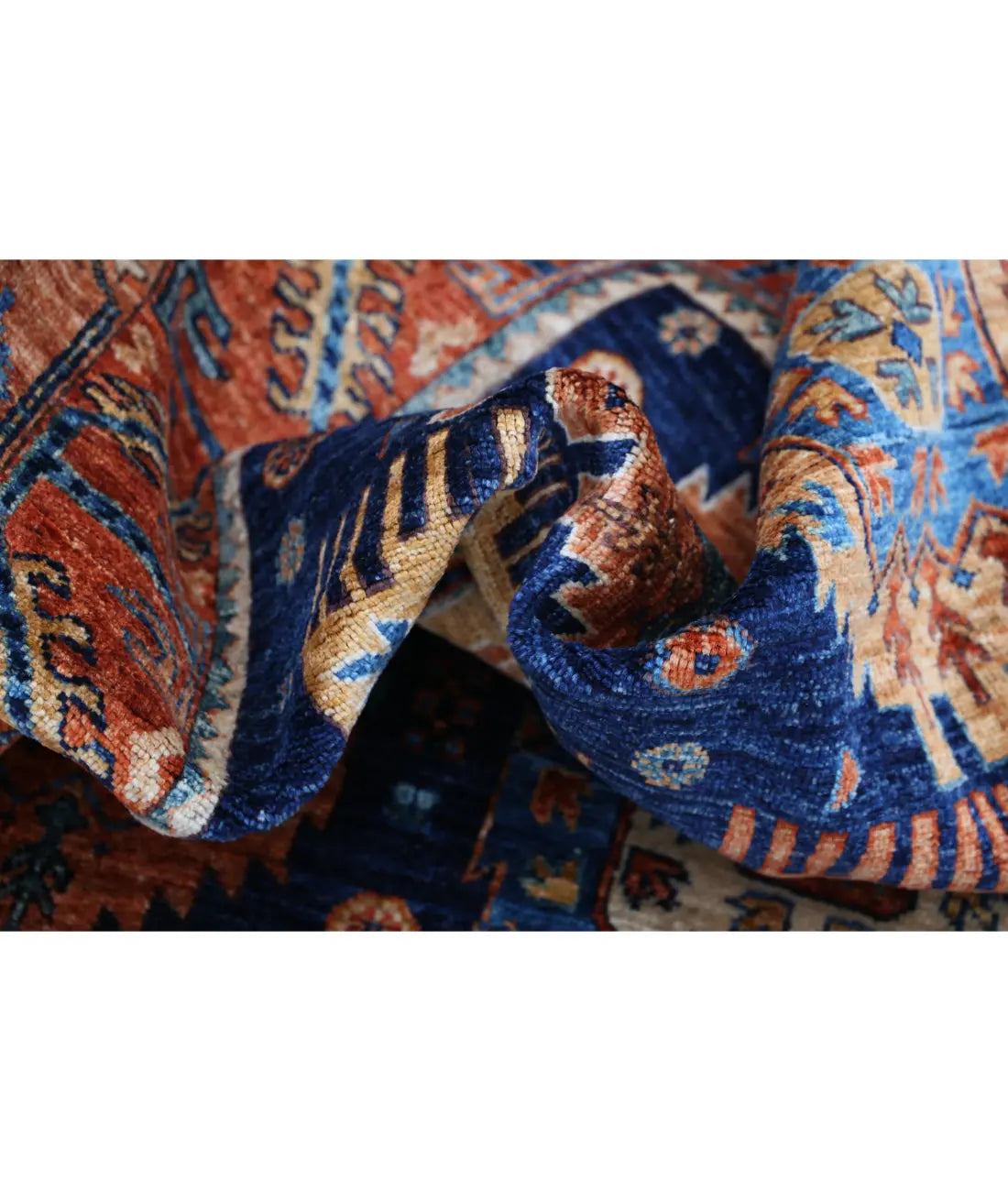 Hand Knotted Nomadic Caucasian Humna Wool Rug - 5'9'' x 8'10'' - Arteverk Rugs Area rug