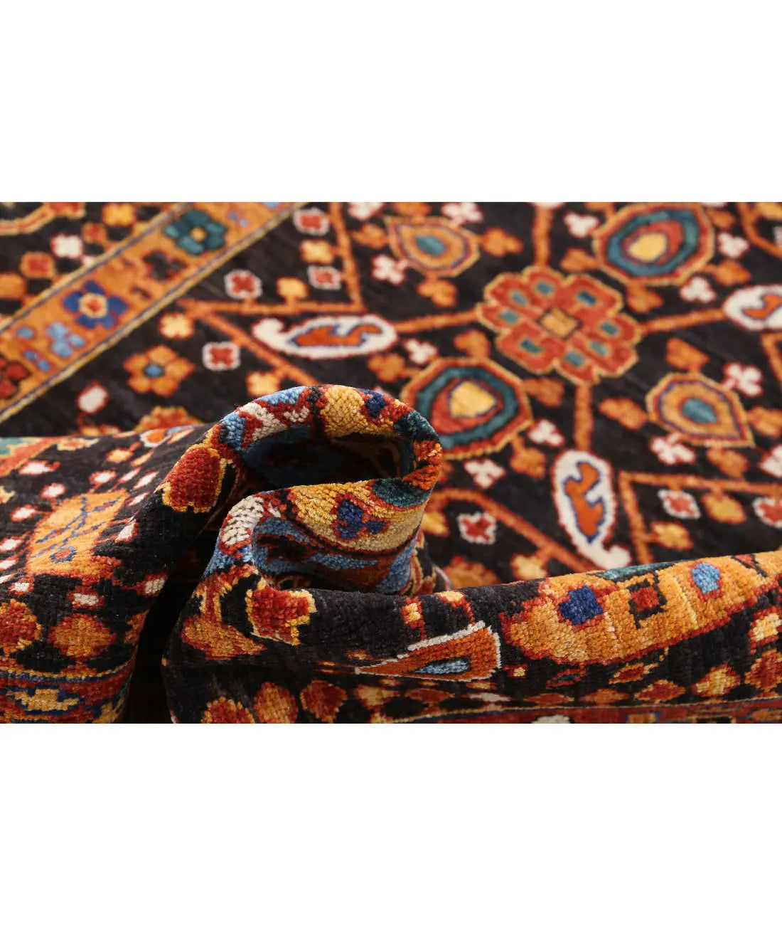 Hand Knotted Nomadic Caucasian Humna Wool Rug - 6'0'' x 7'10'' - Arteverk Rugs Area rug