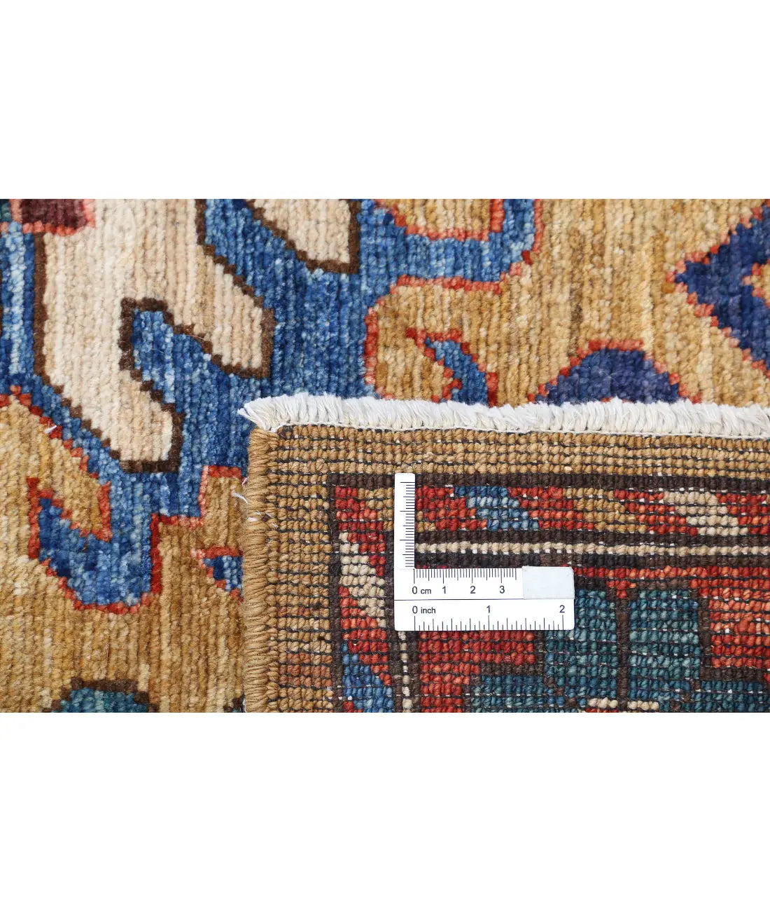 Hand Knotted Nomadic Caucasian Humna Wool Rug - 6'10'' x 10'1''