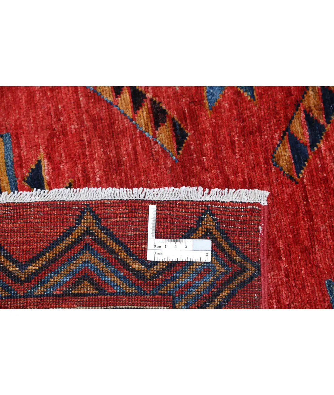 Hand Knotted Nomadic Caucasian Humna Wool Rug - 6'6'' x 8'7''