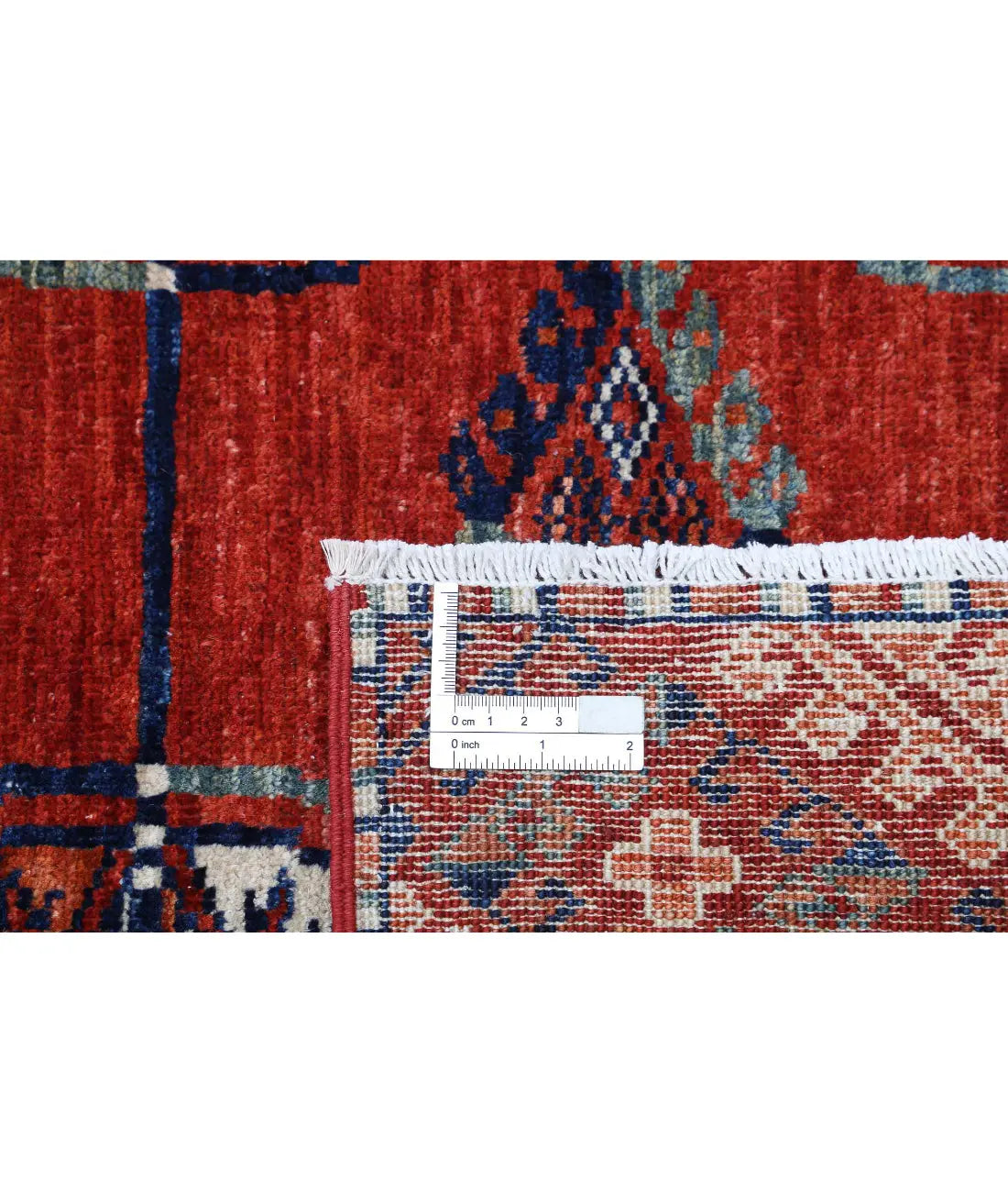 Hand Knotted Nomadic Caucasian Humna Wool Rug - 6'7'' x 9'7'' - Arteverk Rugs Area rug