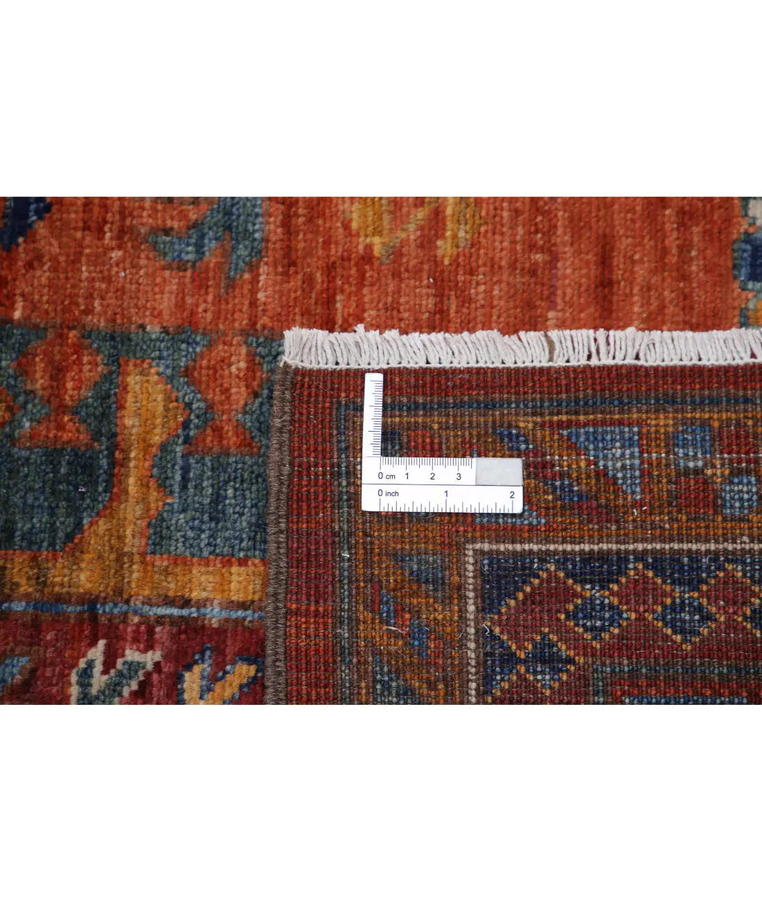 Hand Knotted Nomadic Caucasian Humna Wool Rug - 6'8'' x 10'4''