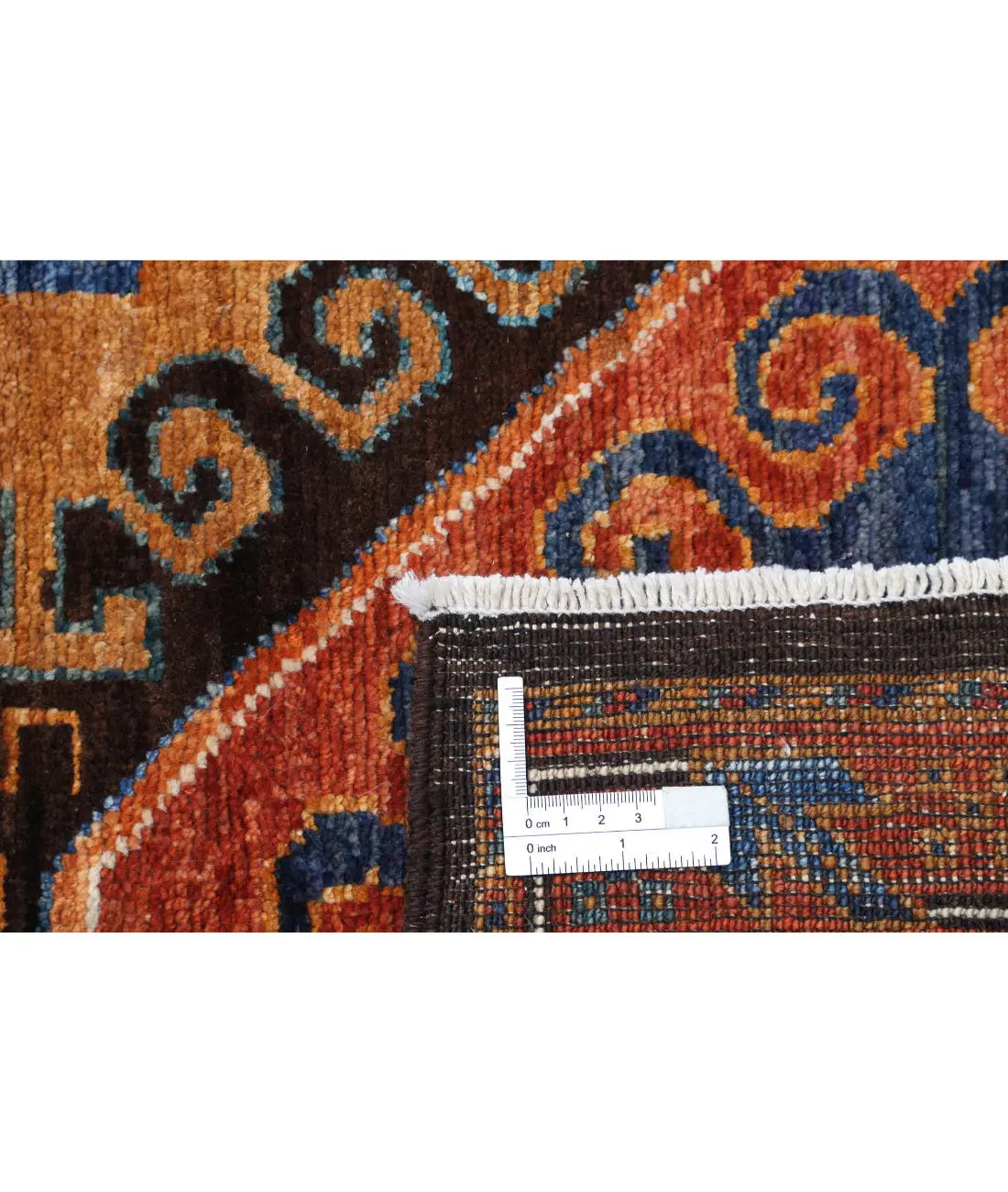 Hand Knotted Nomadic Caucasian Humna Wool Rug - 6'8'' x 9'7''