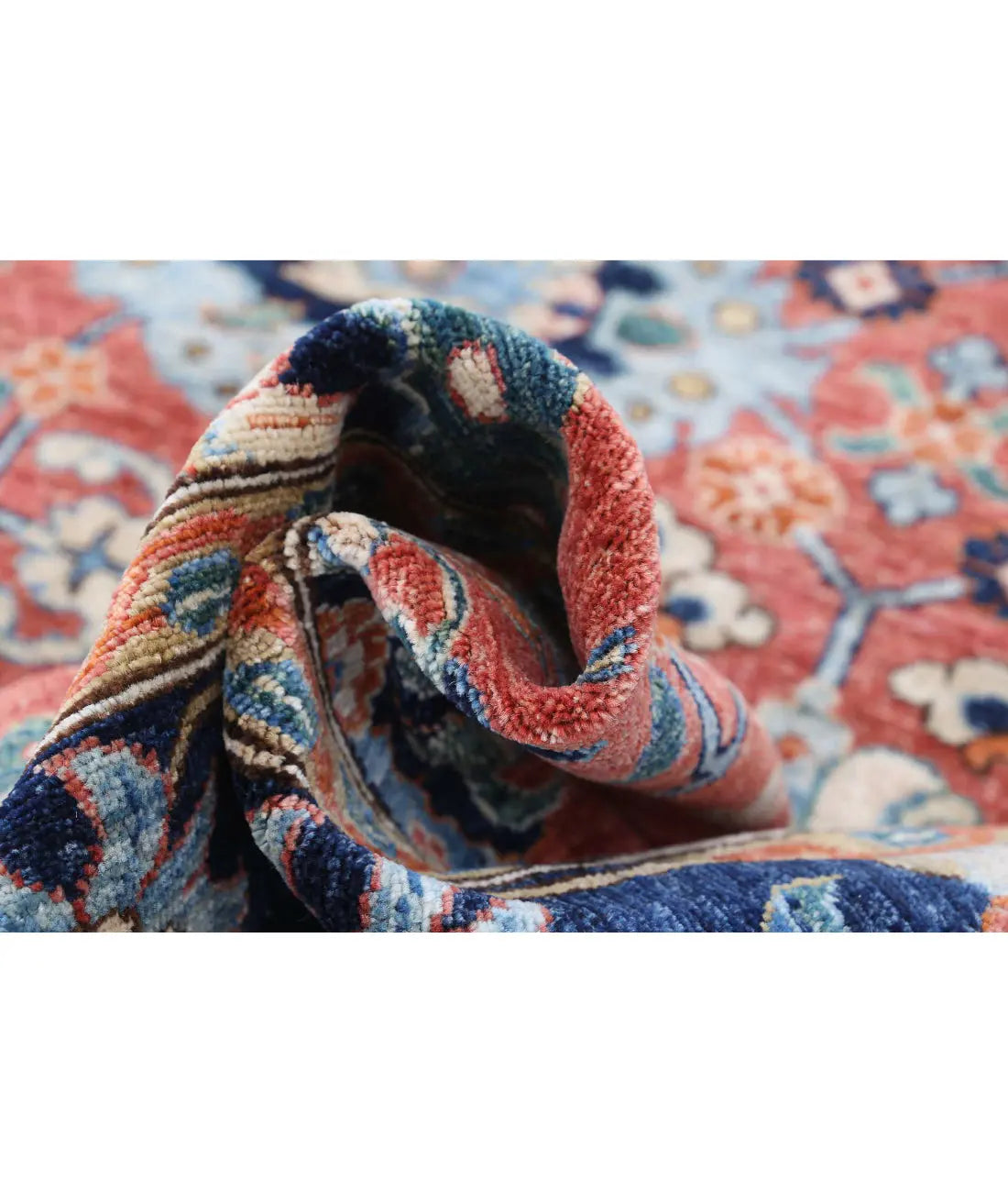 Hand Knotted Nomadic Caucasian Humna Wool Rug - 7'10'' x 9'10'' - Arteverk Rugs Area rug
