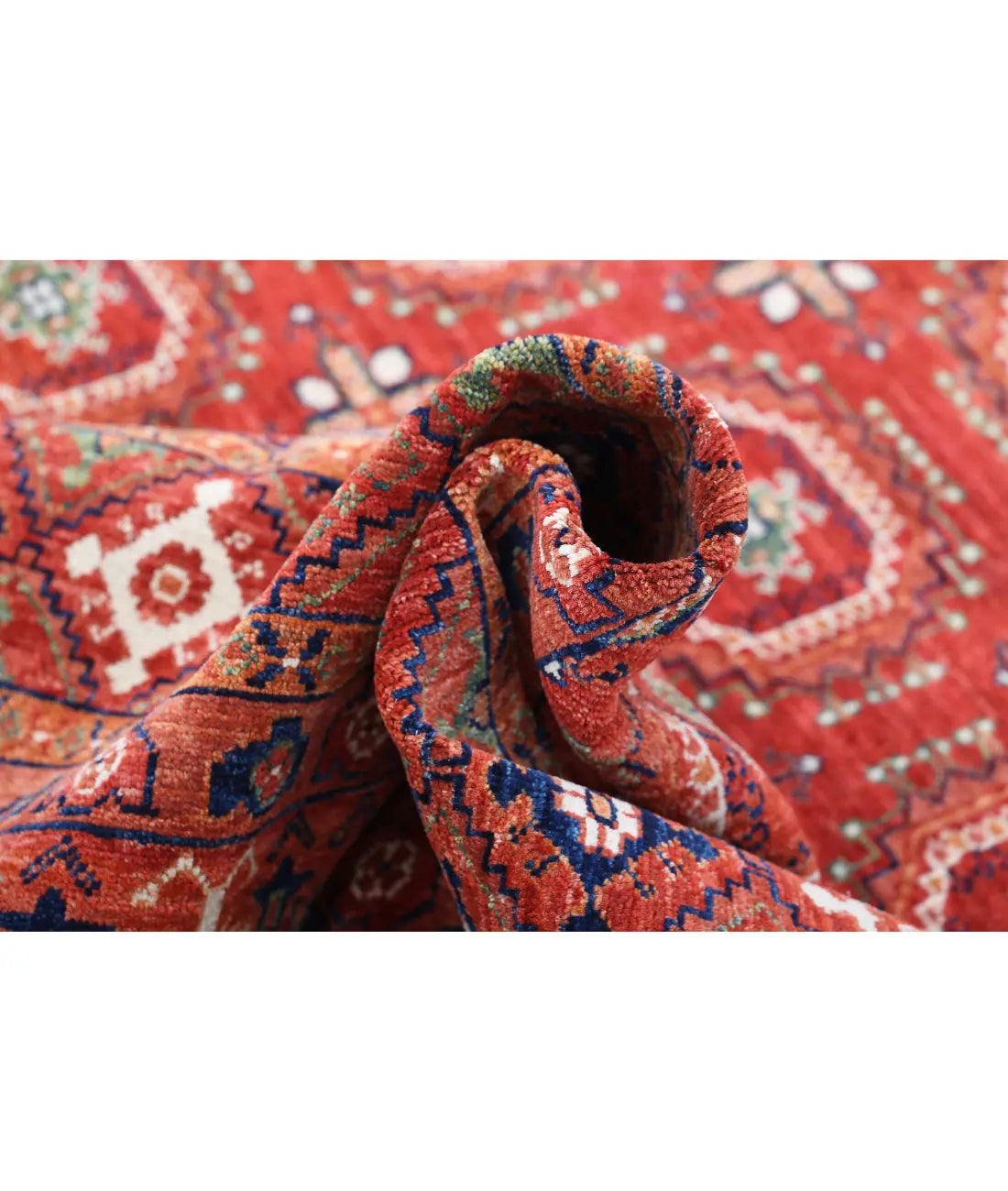 Hand Knotted Nomadic Caucasian Humna Wool Rug - 8'11'' x 11'10'' - Arteverk Rugs Area rug