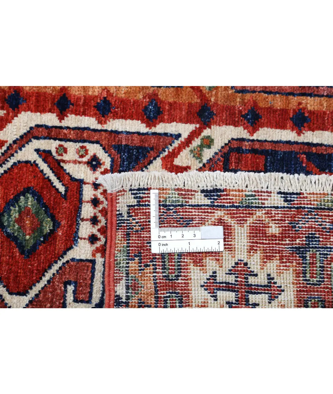 Hand Knotted Nomadic Caucasian Humna Wool Rug - 8'11'' x 11'7''