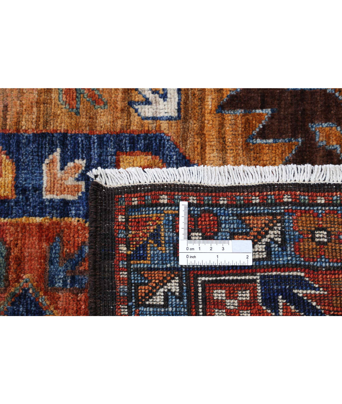 Hand Knotted Nomadic Caucasian Humna Wool Rug - 8'11'' x 12'7''