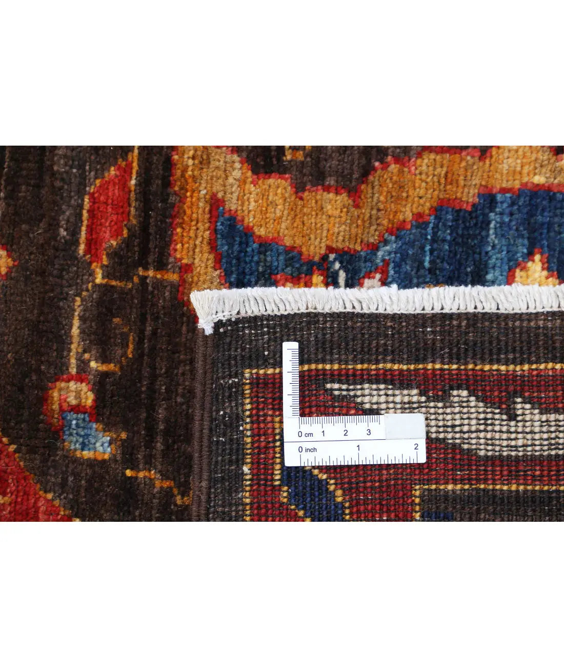 Hand Knotted Nomadic Caucasian Humna Wool Rug - 8'1'' x 9'8''