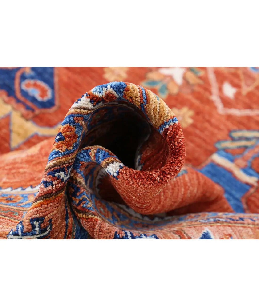 Hand Knotted Nomadic Caucasian Humna Wool Rug - 8'4'' x 10'0'' - Arteverk Rugs Area rug