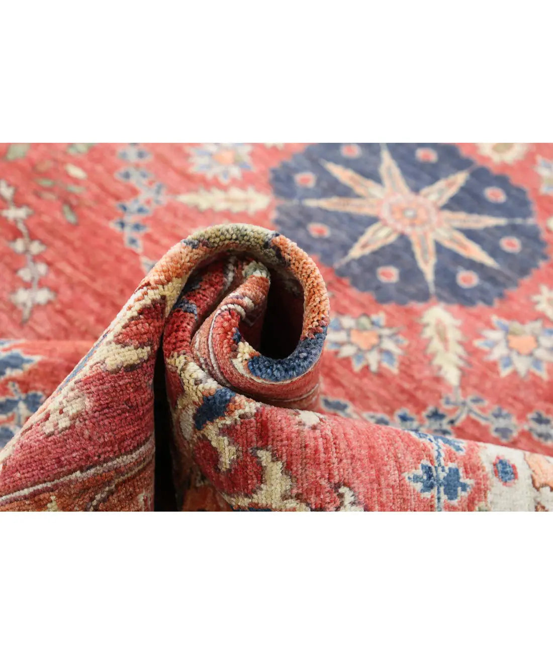Hand Knotted Nomadic Caucasian Humna Wool Rug - 8'4'' x 10'2'' - Arteverk Rugs Area rug