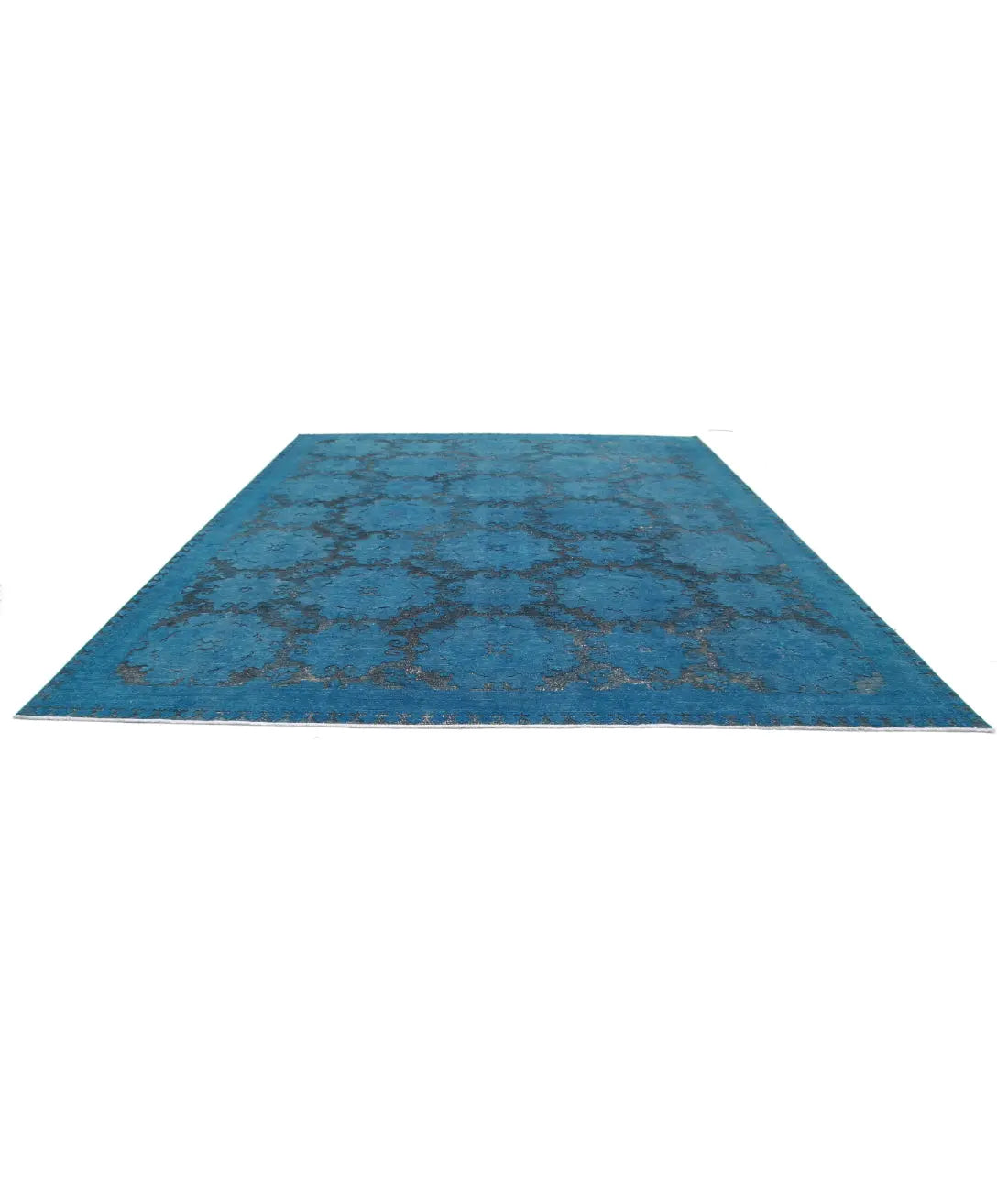 Hand Knotted Onyx Wool Rug - 11'10'' x 14'7''