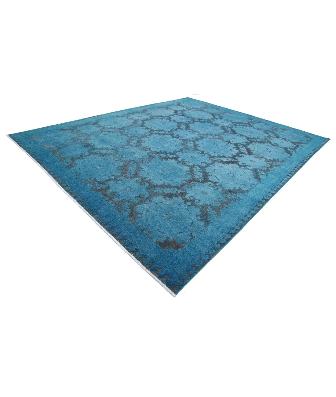 Hand Knotted Onyx Wool Rug - 11'10'' x 14'7''