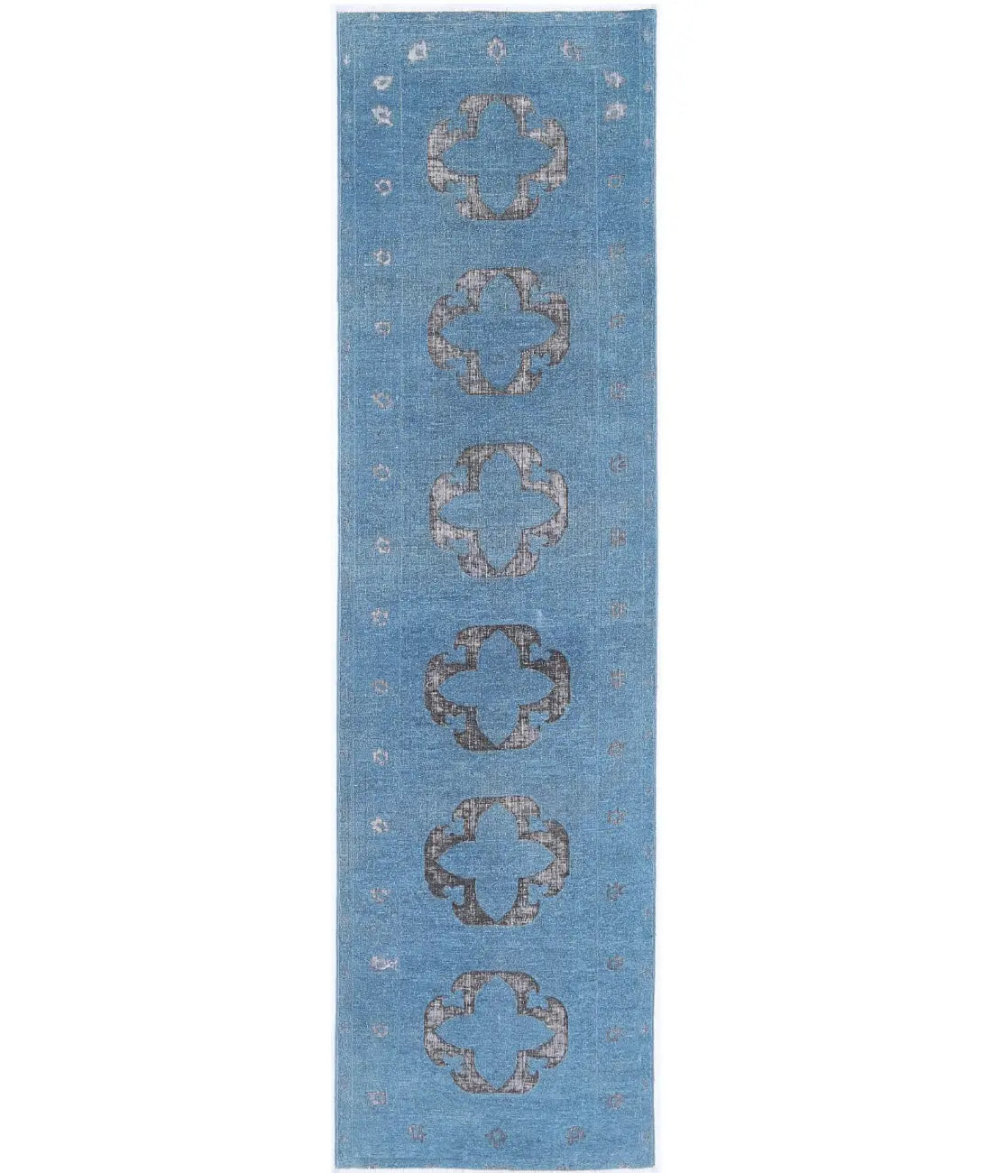 Hand Knotted Onyx Wool Rug - 2'6'' x 9'9''