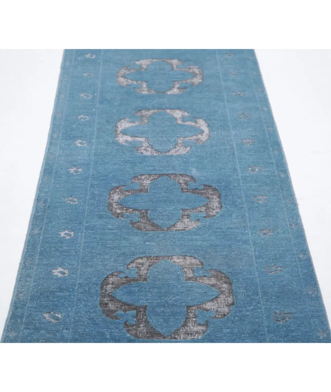 Tapis en laine onyx noué à la main - 2'6'' x 9'9''