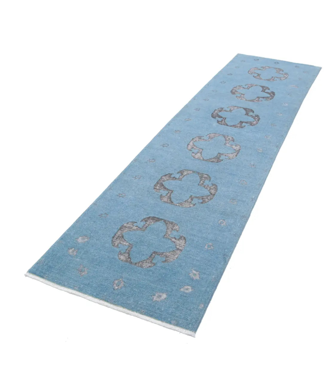 Tapis en laine onyx noué à la main - 2'6'' x 9'9''