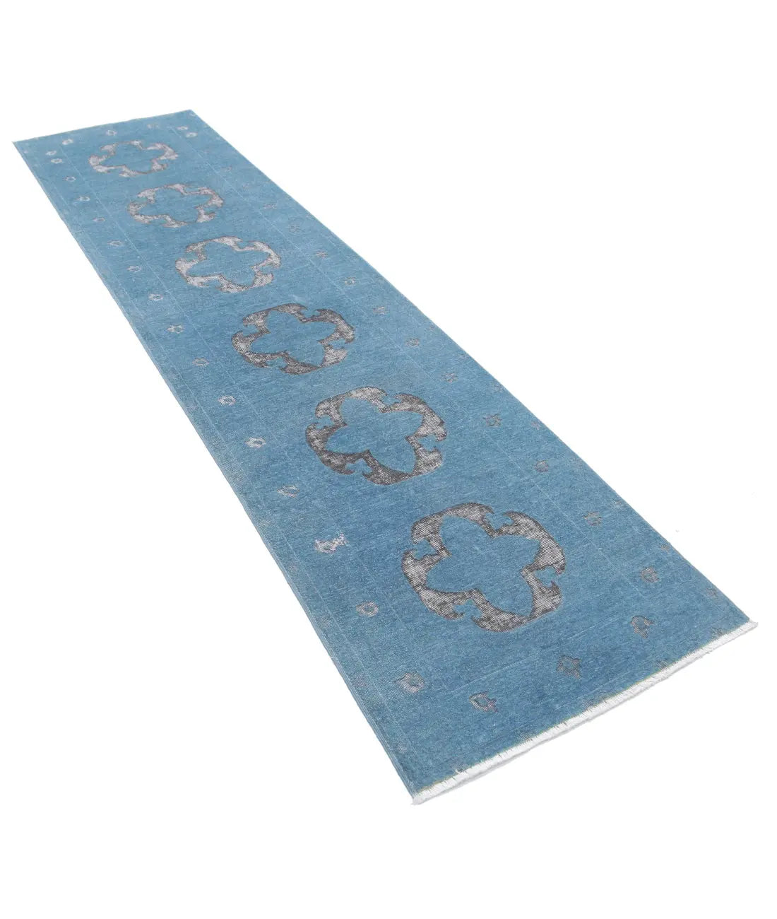 Tapis en laine onyx noué à la main - 2'6'' x 9'9''