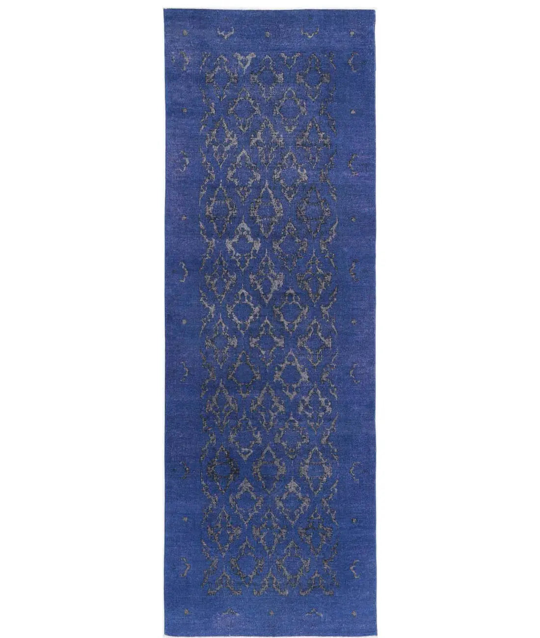 Hand Knotted Onyx Wool Rug - 3'10'' x 12'7''