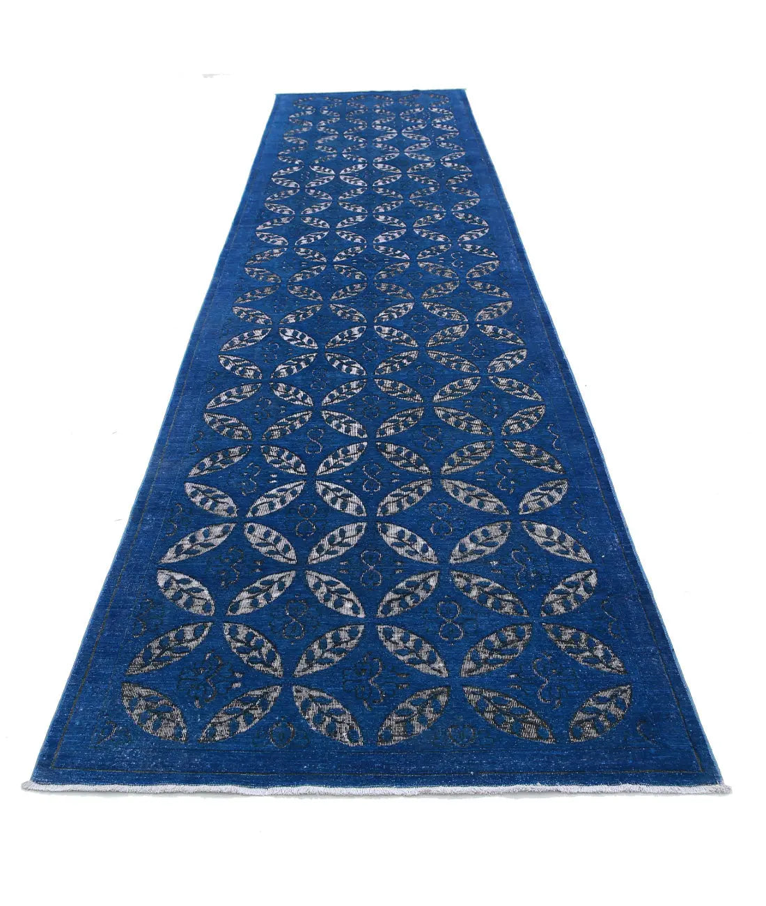 Tapis en laine d'onyx noué à la main - 3'9'' x 16'7''