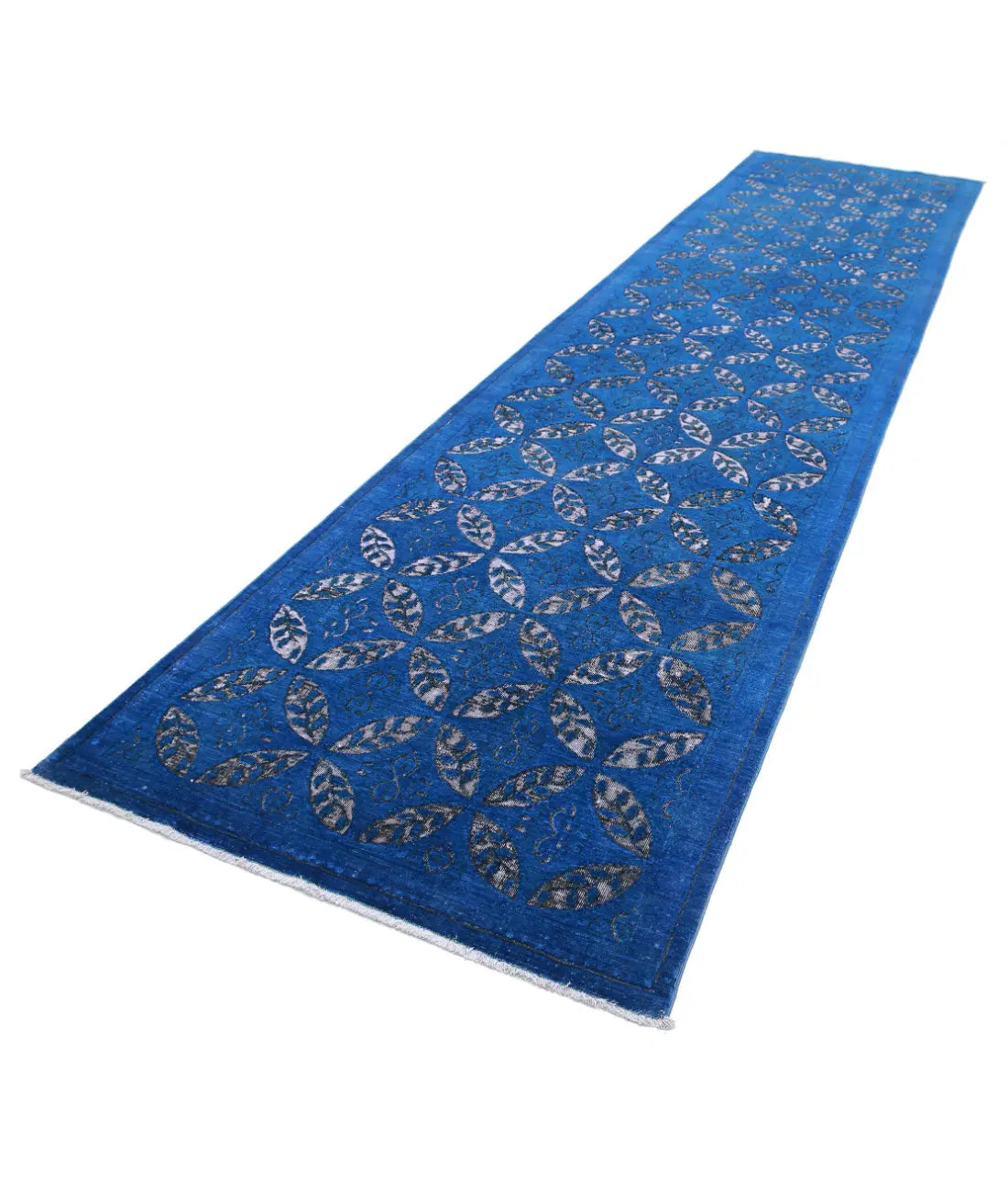 Tapis en laine d'onyx noué à la main - 3'9'' x 16'7''