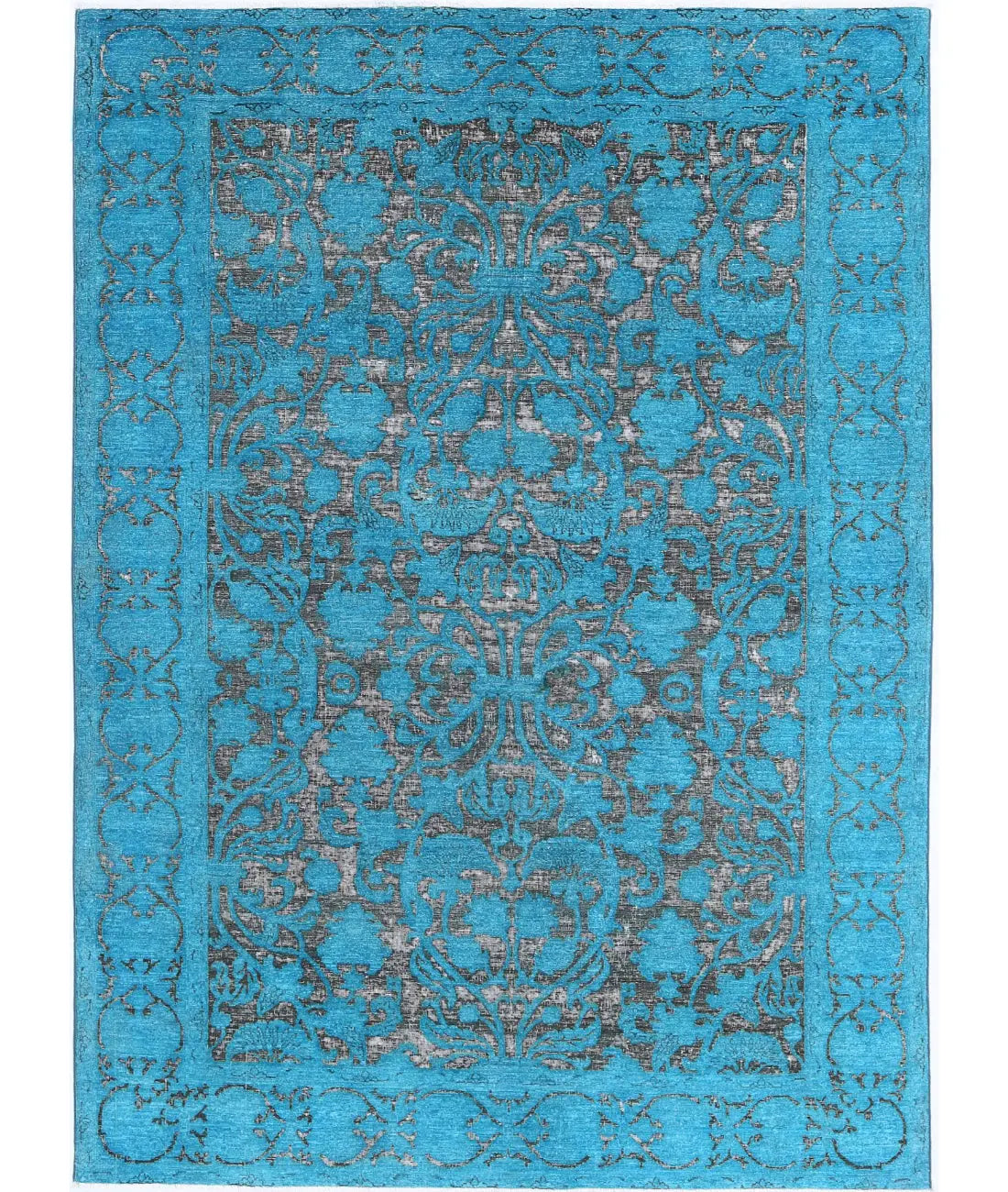 Hand Knotted Onyx Wool Rug - 5'10'' x 8'3''