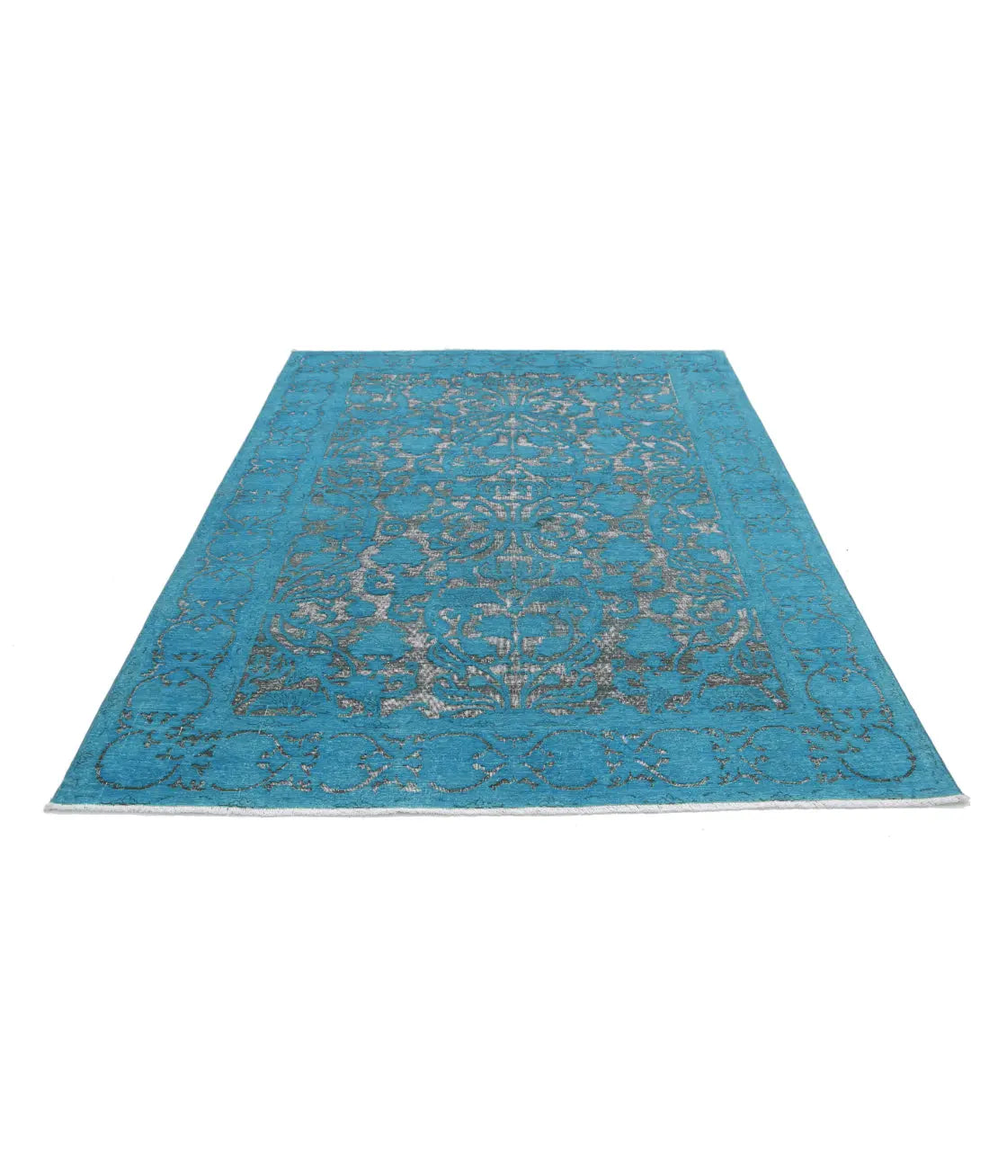 Hand Knotted Onyx Wool Rug - 5'10'' x 8'3''
