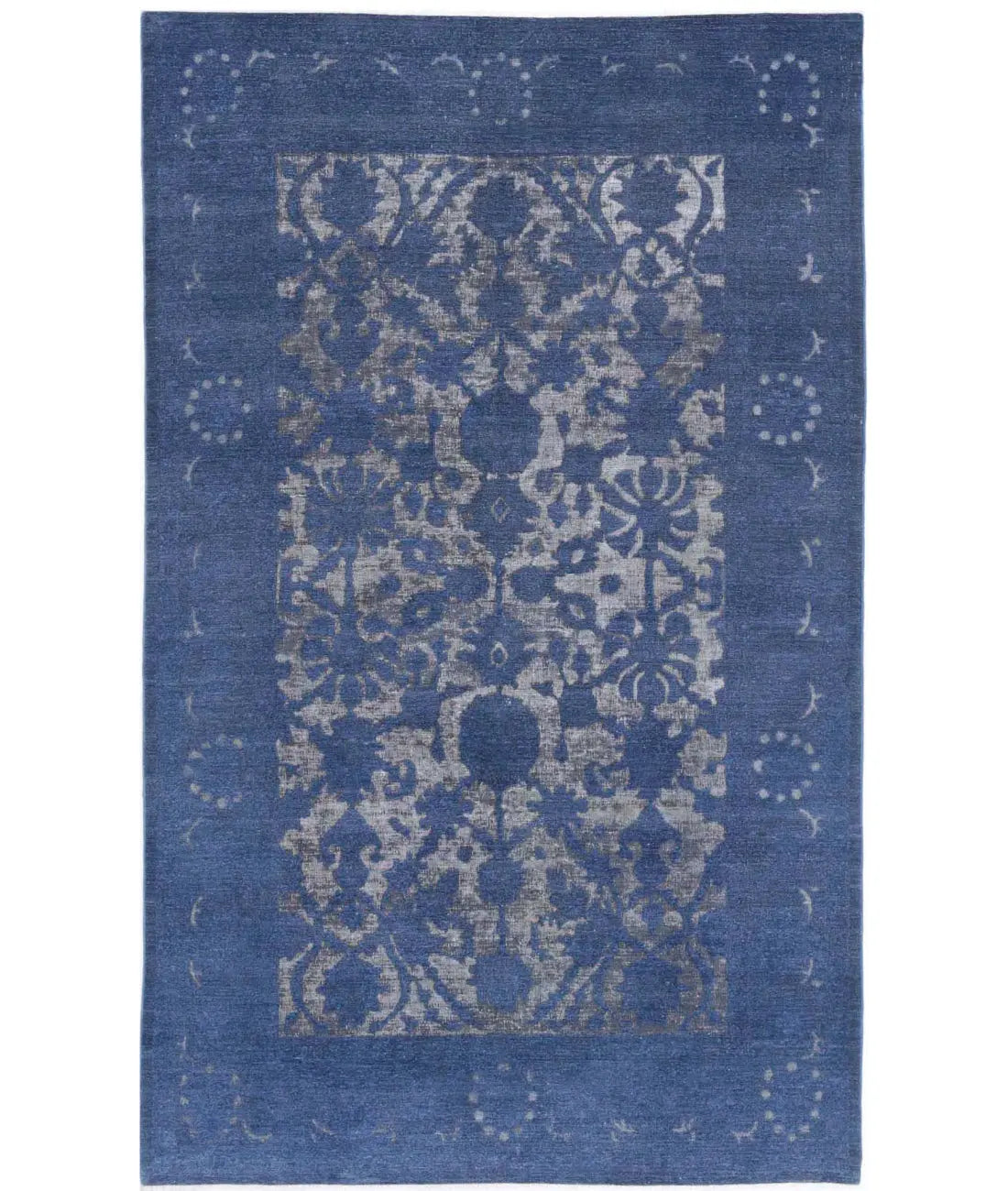 Hand Knotted Onyx Wool Rug - 5'9'' x 9'5''