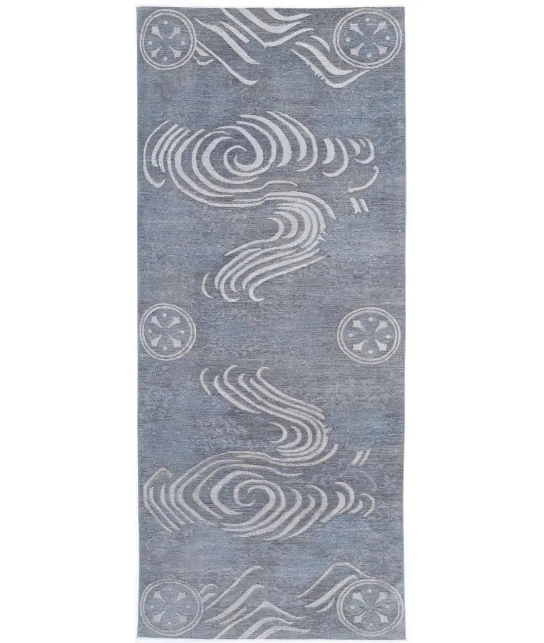 Hand Knotted Onyx Wool Rug - 6'1'' x 16'0''