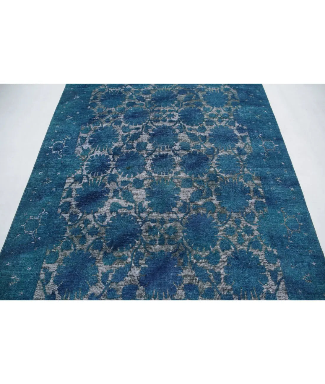 Tapis en laine d'onyx noué à la main - 6'1'' x 8'1''