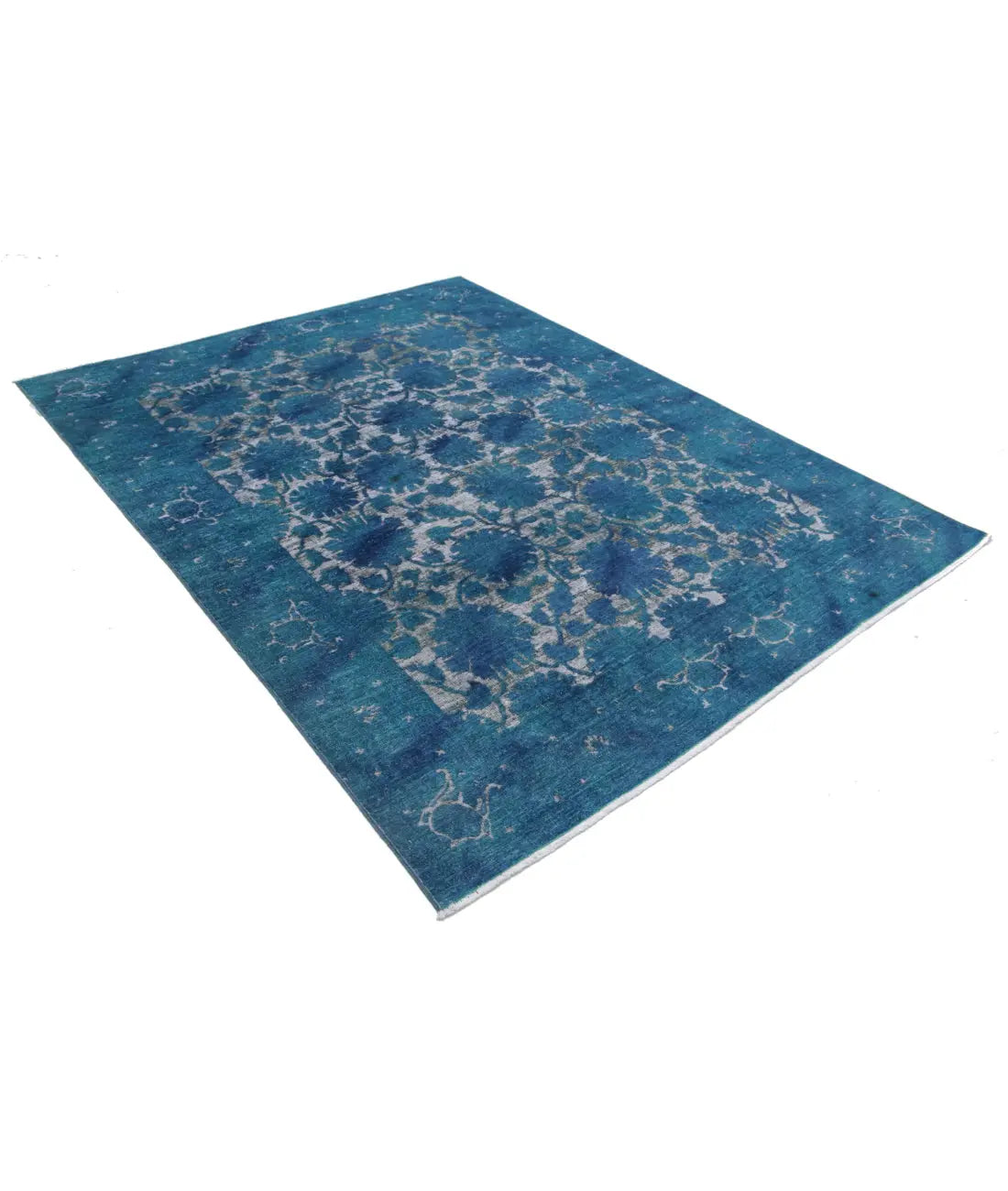 Tapis en laine d'onyx noué à la main - 6'1'' x 8'1''