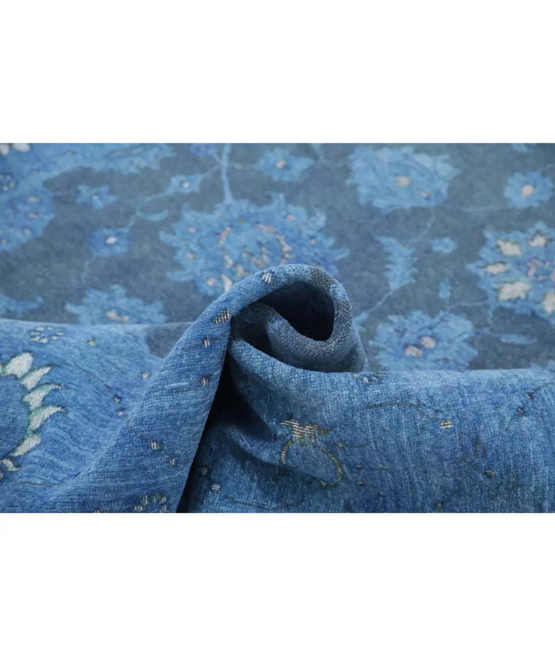 Alfombra de lana de ónix anudada a mano - 6'1'' x 8'7''