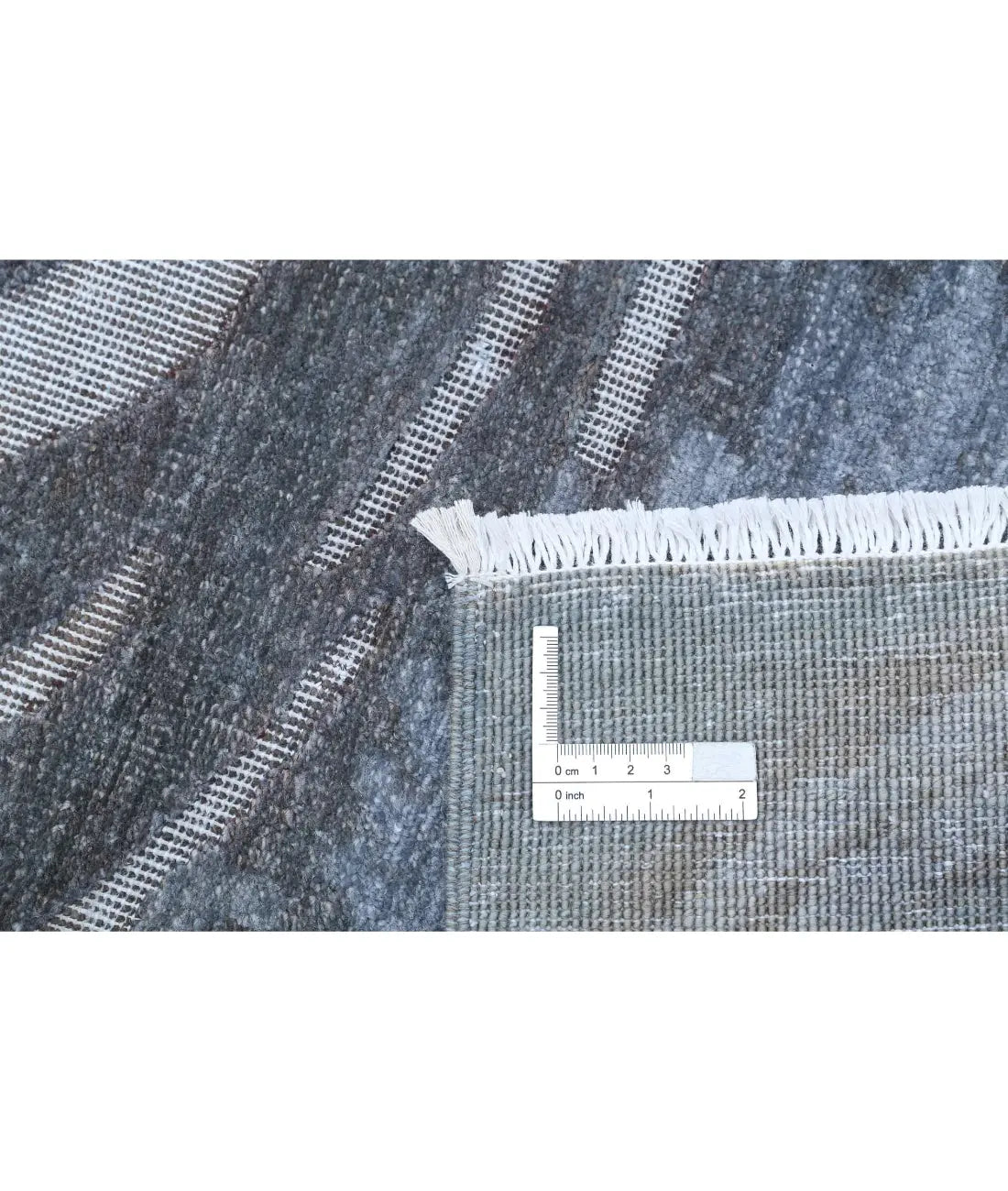 Hand Knotted Onyx Wool Rug - 6'2'' x 14'6''