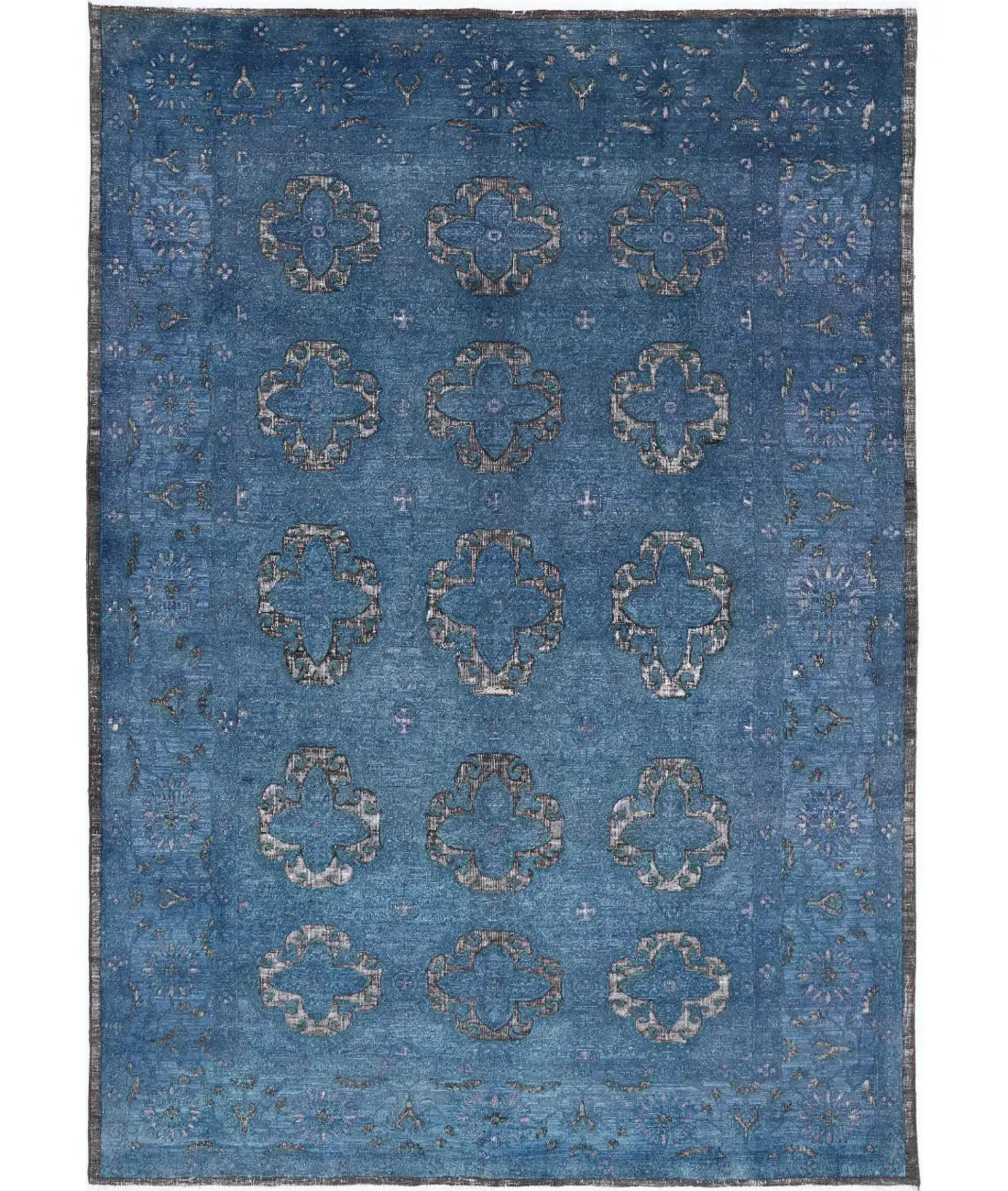 Hand Knotted Onyx Wool Rug - 6'2'' x 8'8''