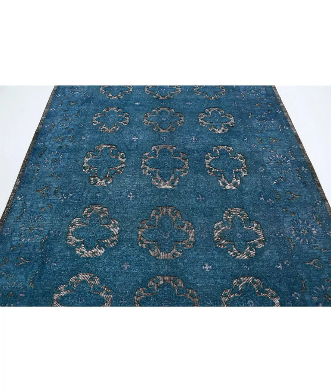 Hand Knotted Onyx Wool Rug - 6'2'' x 8'8''