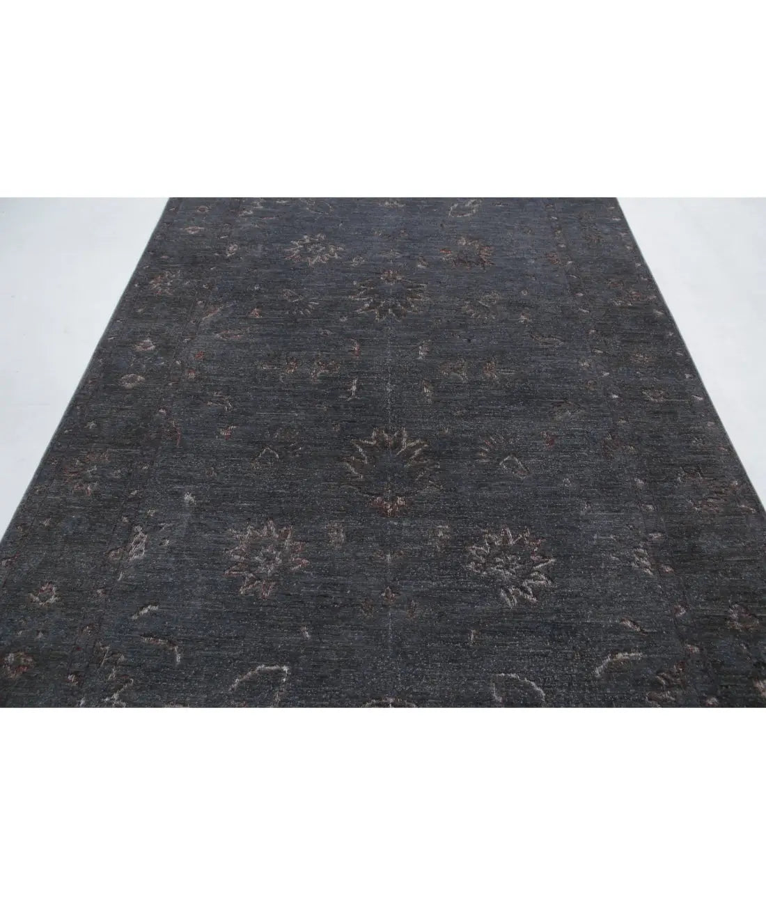 Hand Knotted Onyx Wool Rug - 6'3'' x 10'1''