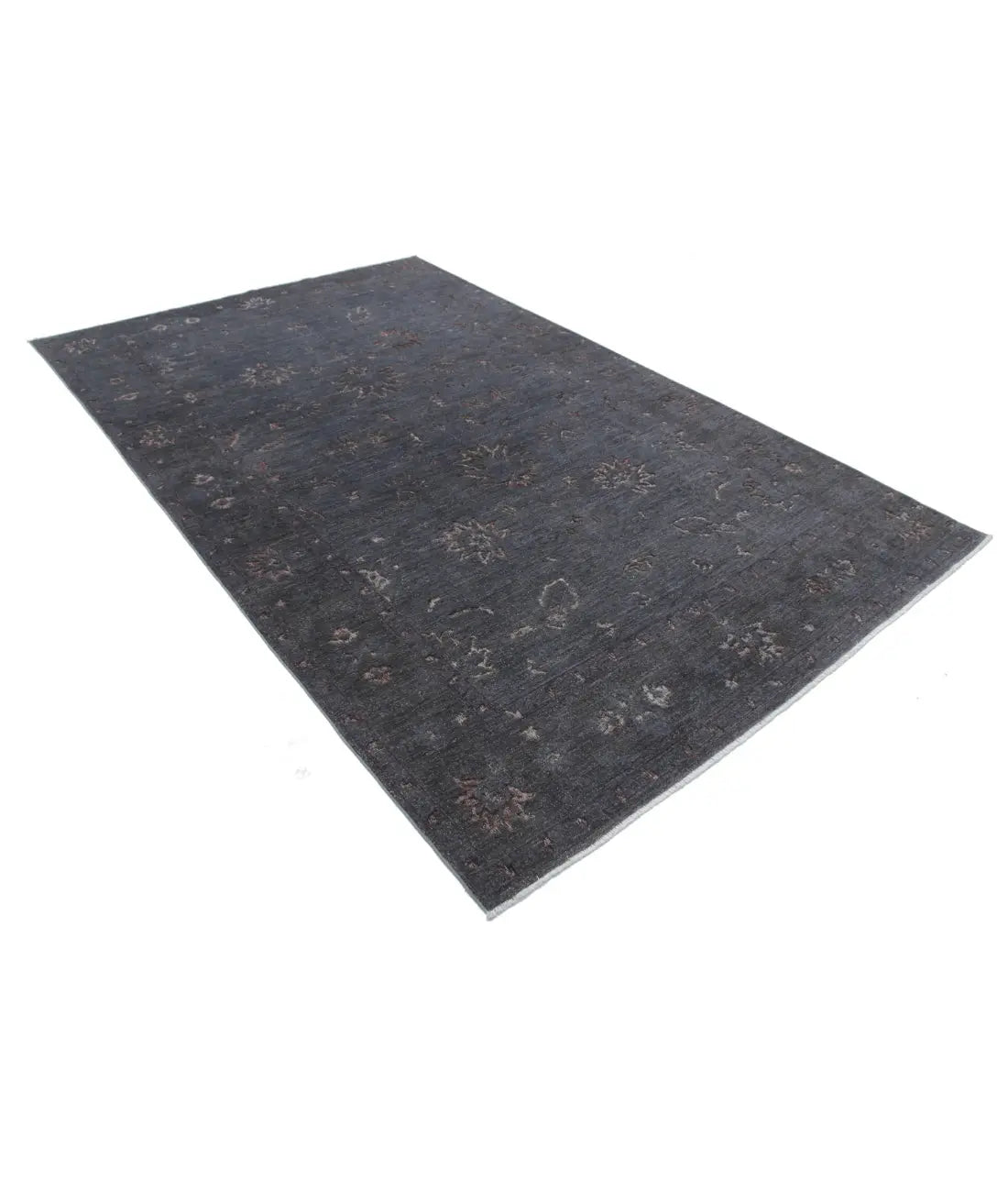 Hand Knotted Onyx Wool Rug - 6'3'' x 10'1''