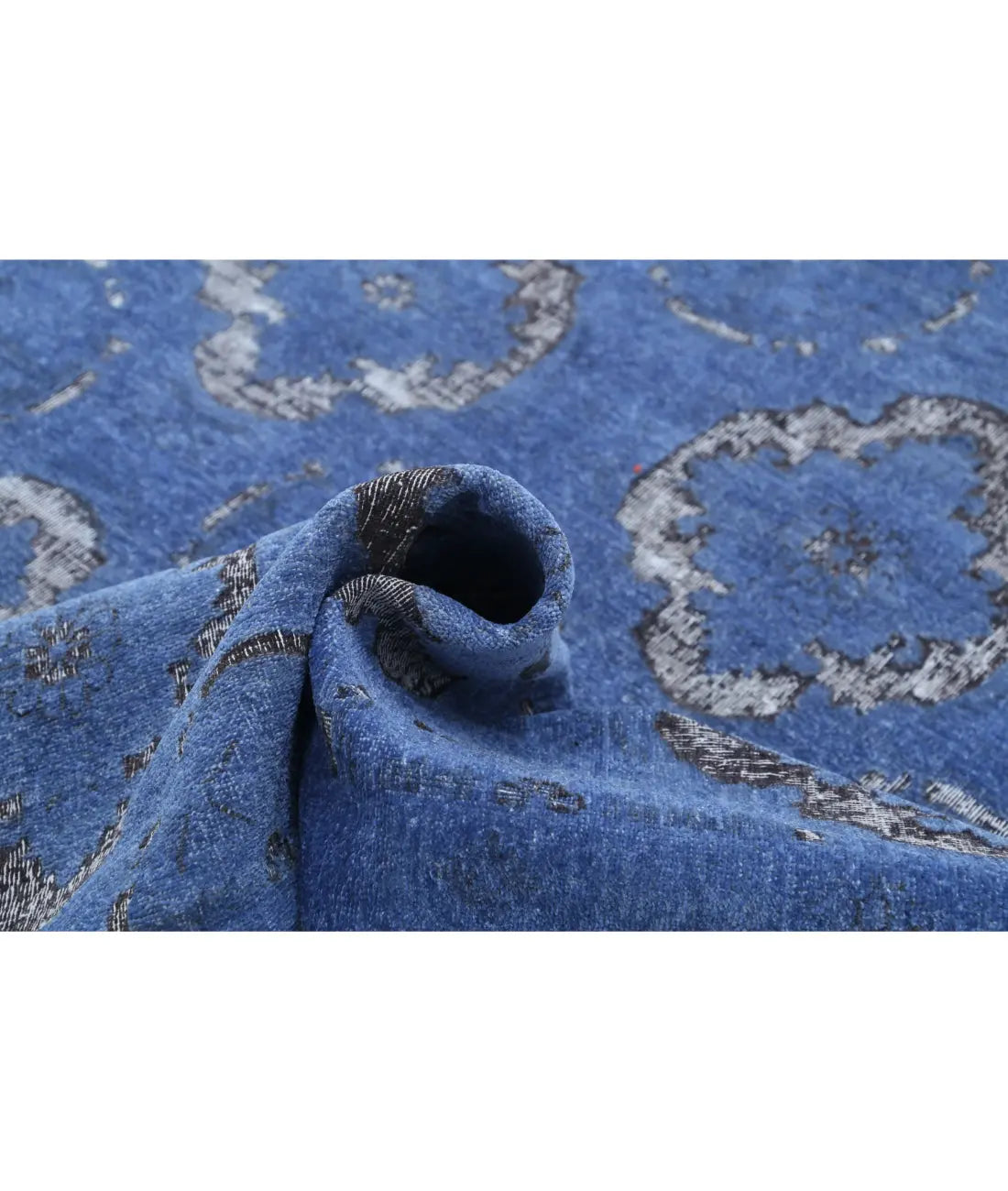 Alfombra de lana de ónix anudada a mano - 6'3'' x 20'4''