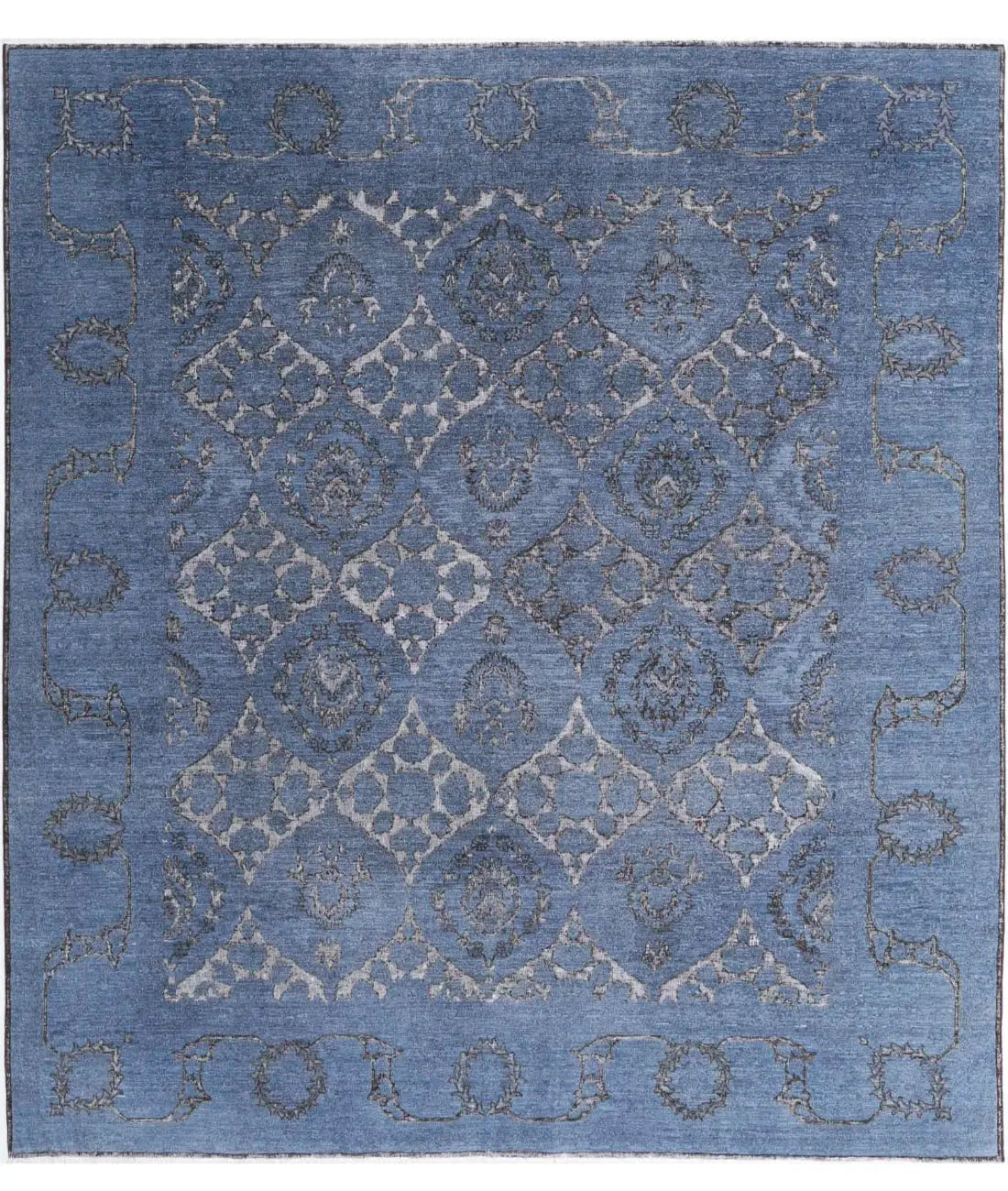 Hand Knotted Onyx Wool Rug - 7'10'' x 8'10'' - Arteverk Rugs Area rug