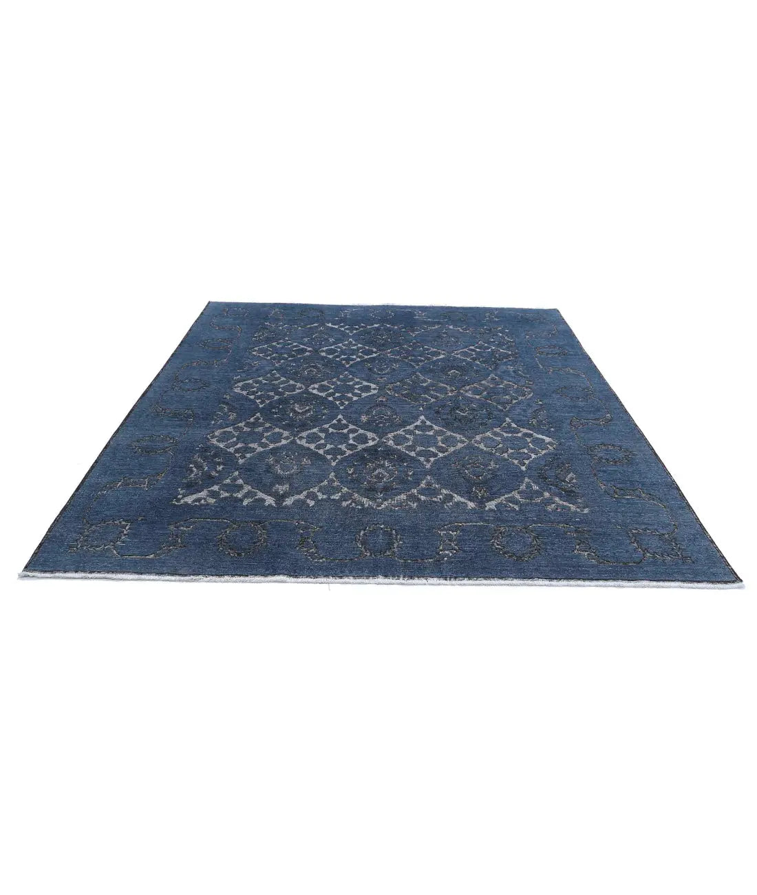Hand Knotted Onyx Wool Rug - 7'10'' x 8'10'' - Arteverk Rugs Area rug