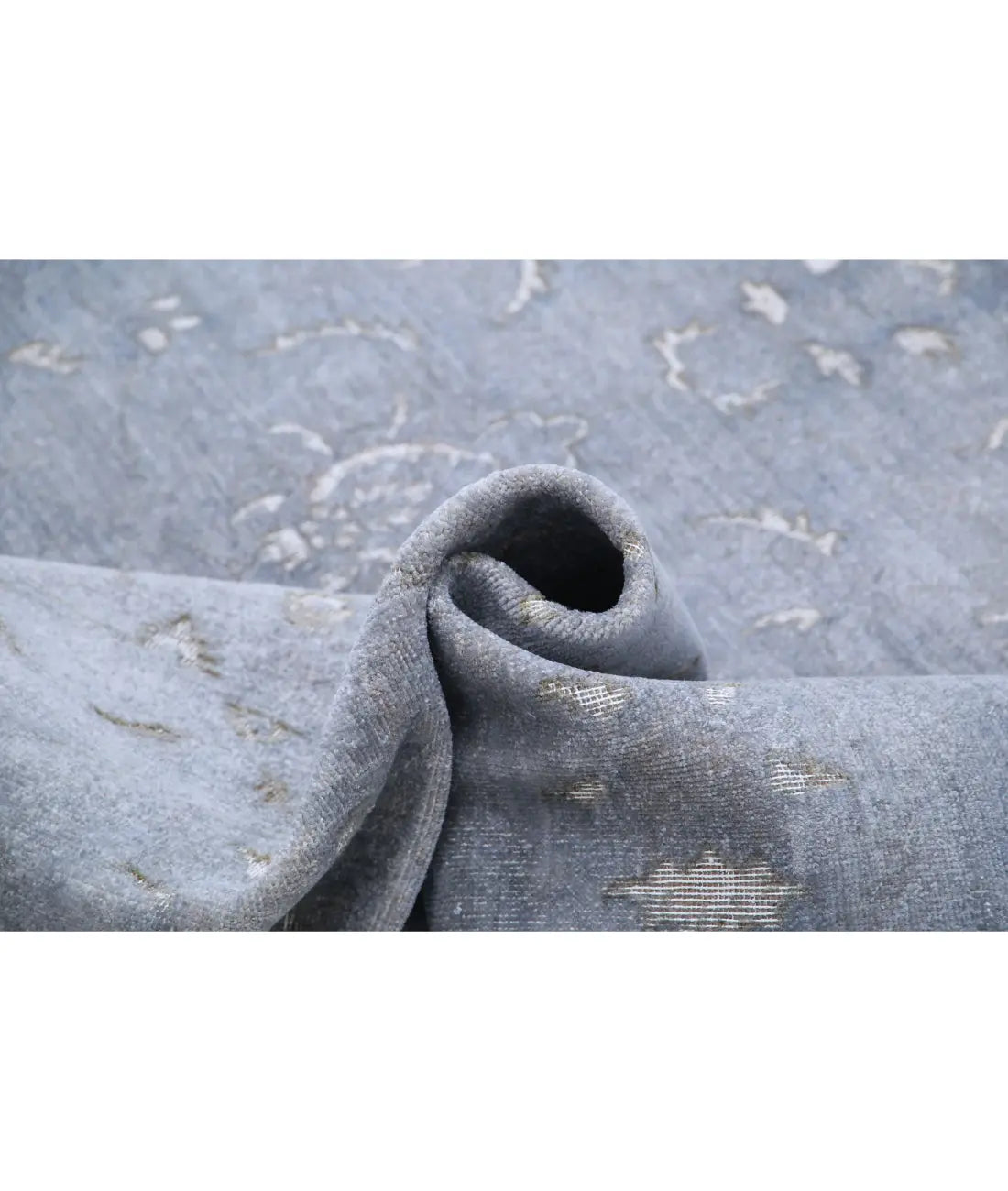 Alfombra de lana de ónix anudada a mano - 7'11'' x 10'5''