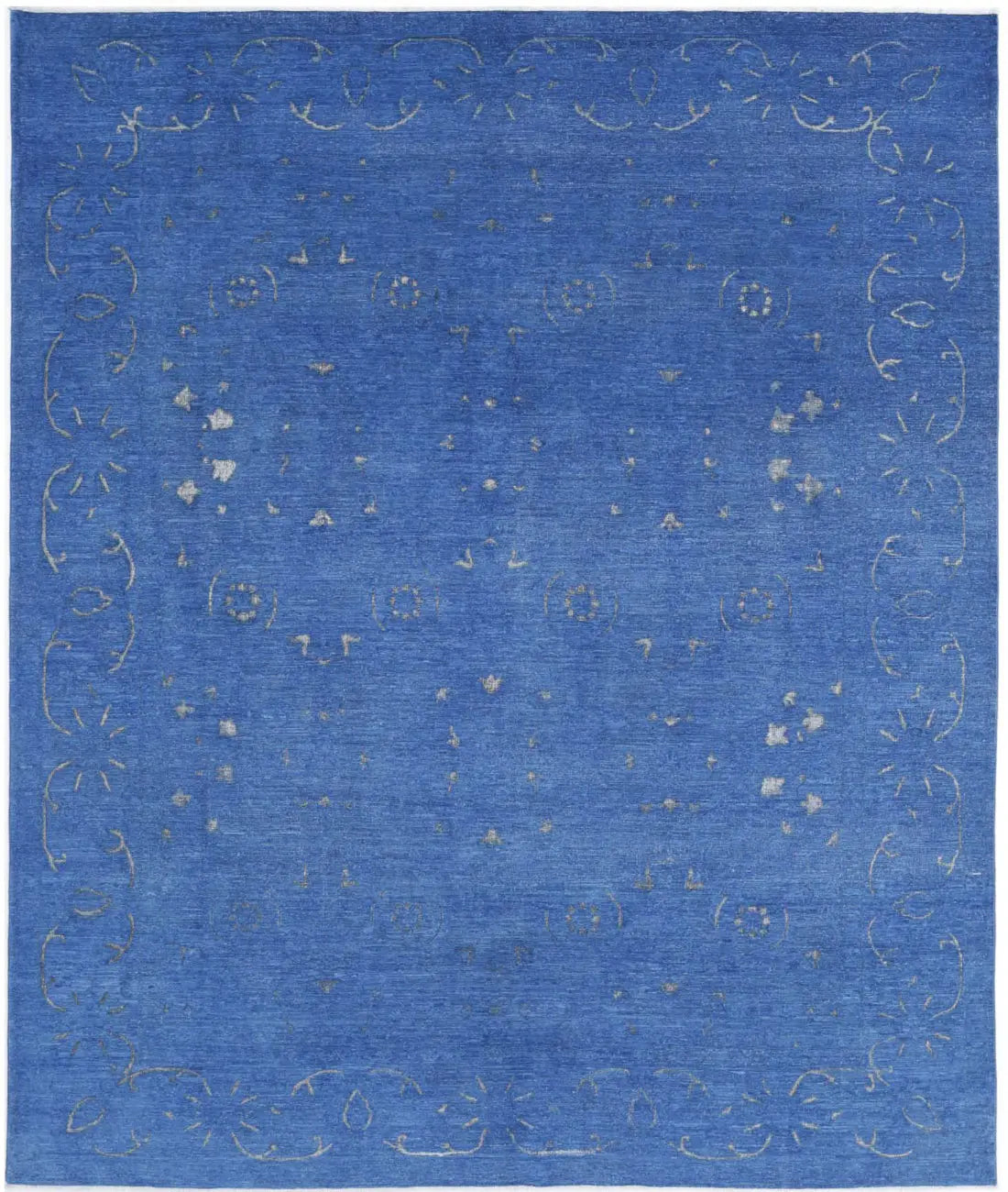 Hand Knotted Onyx Wool Rug - 8'0'' x 9'7'' - Arteverk Rugs Area rug