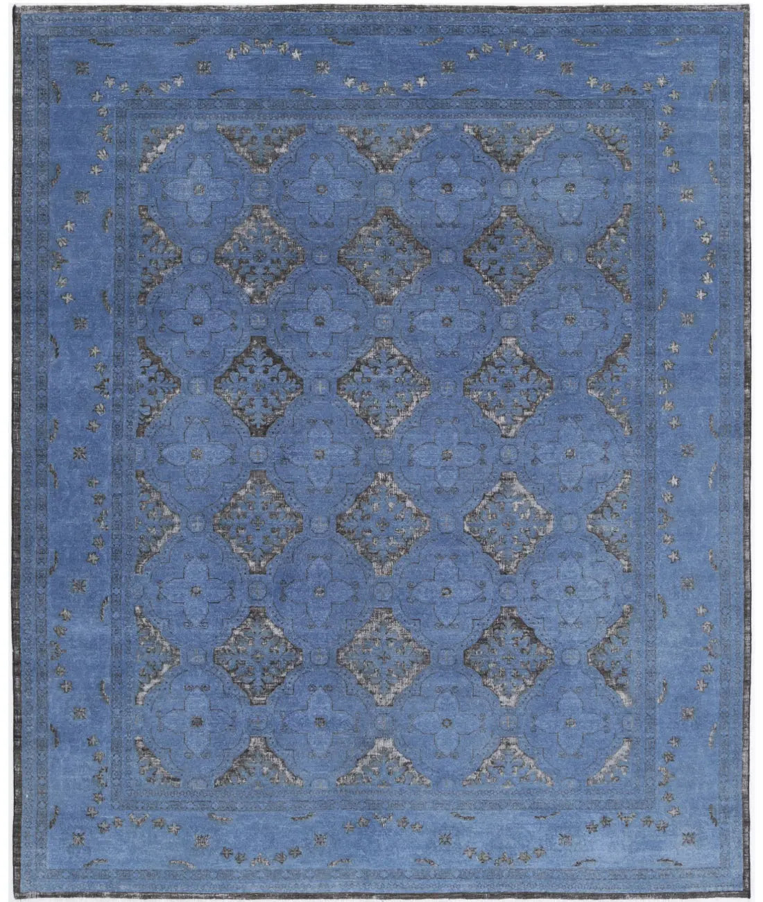 Hand Knotted Onyx Wool Rug - 8'1'' x 9'9''