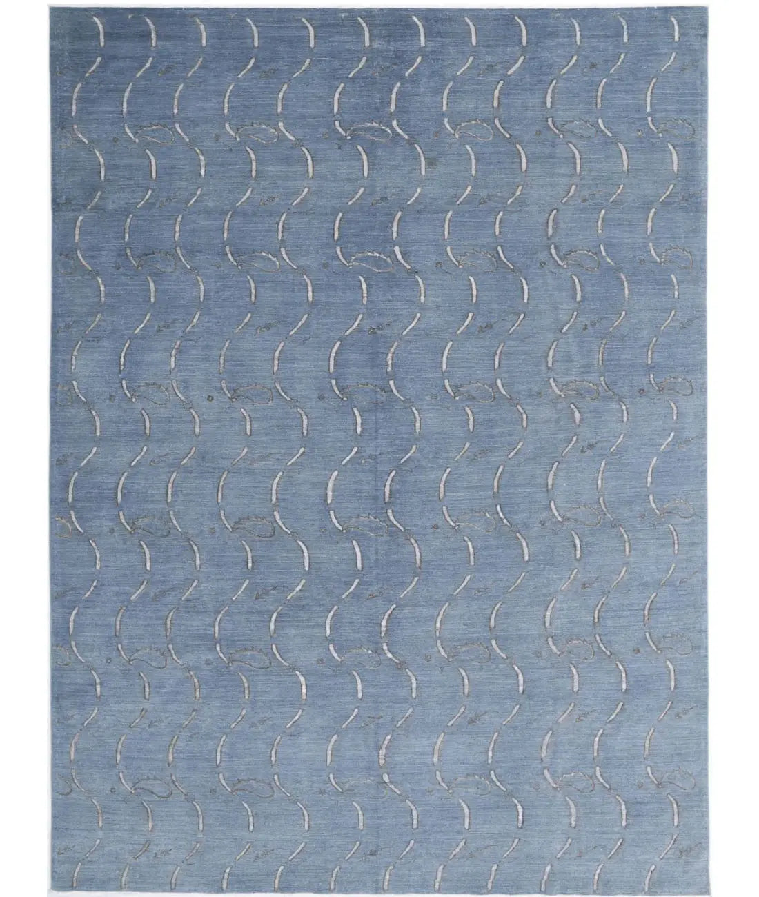 Hand Knotted Onyx Wool Rug - 8'7'' x 11'9'' - Arteverk Rugs Area rug