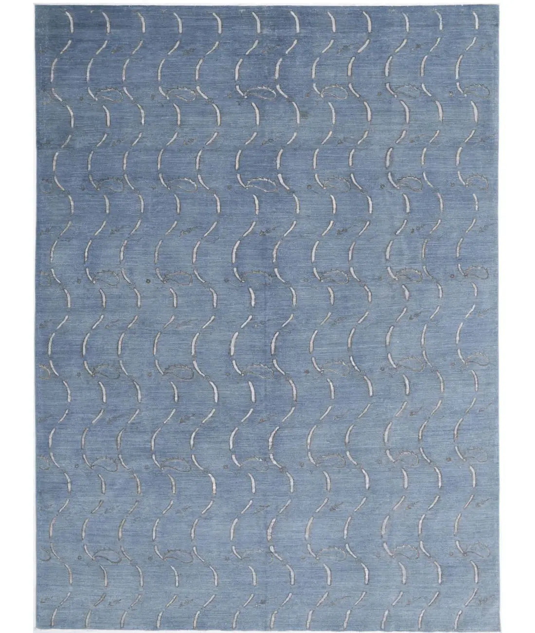 Hand Knotted Onyx Wool Rug - 8'7'' x 11'9''