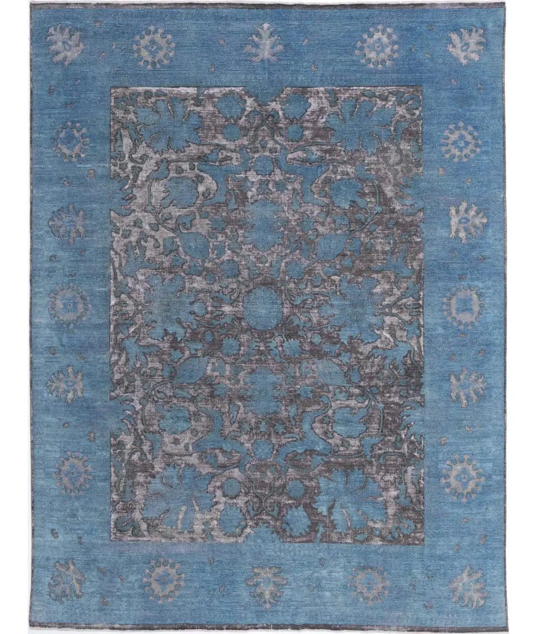 Hand Knotted Onyx Wool Rug - 8'9'' x 11'7''