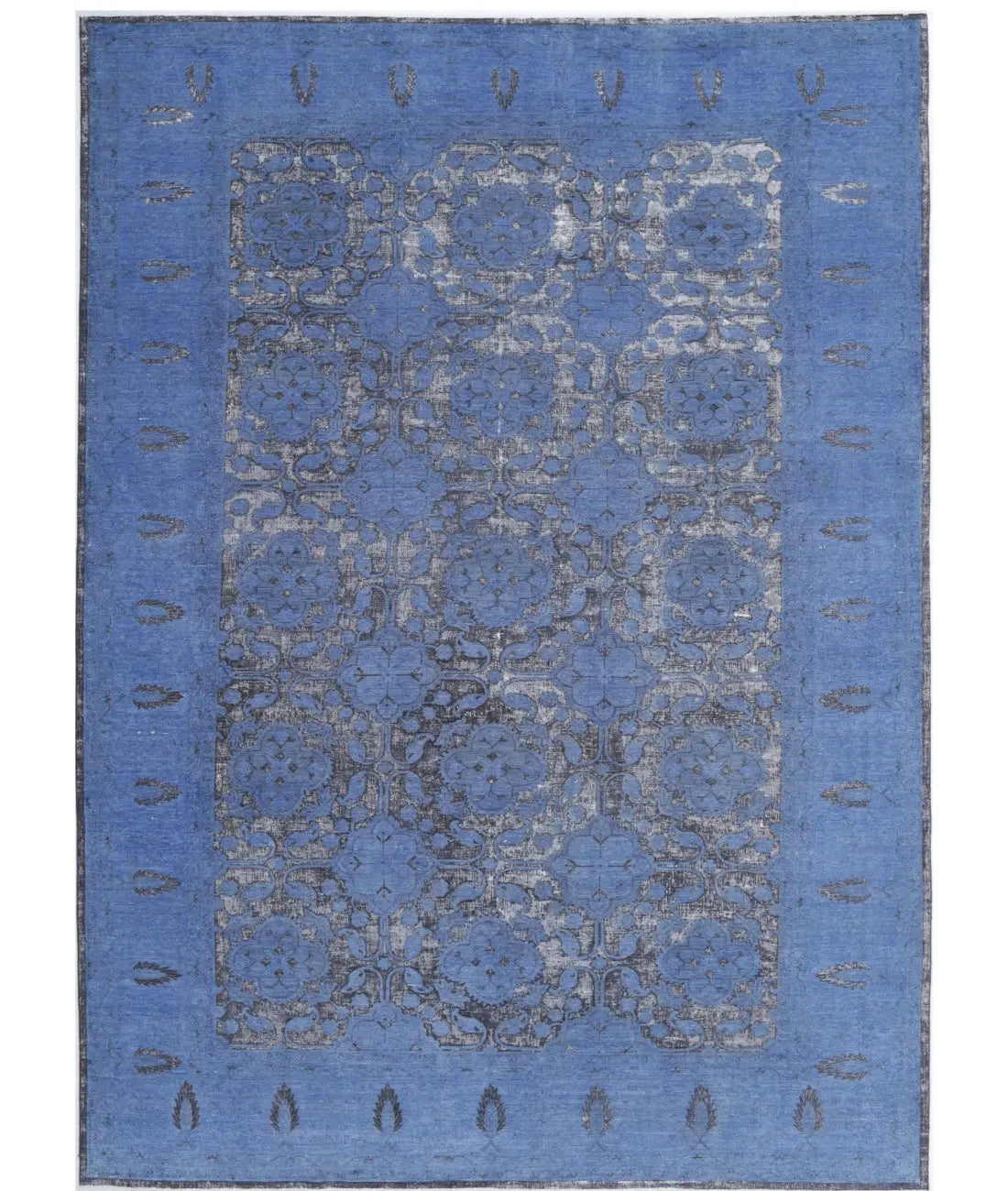 Hand Knotted Onyx Wool Rug - 9'6'' x 13'6''