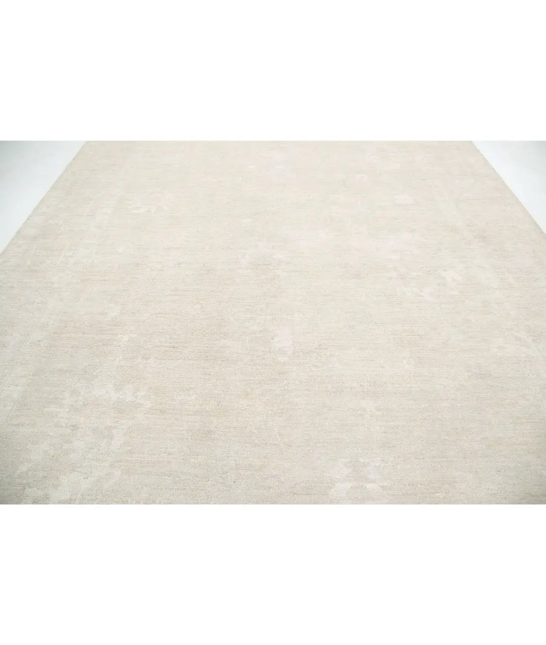 Hand Knotted Oushak Wool Rug - 10'3'' x 13'10''