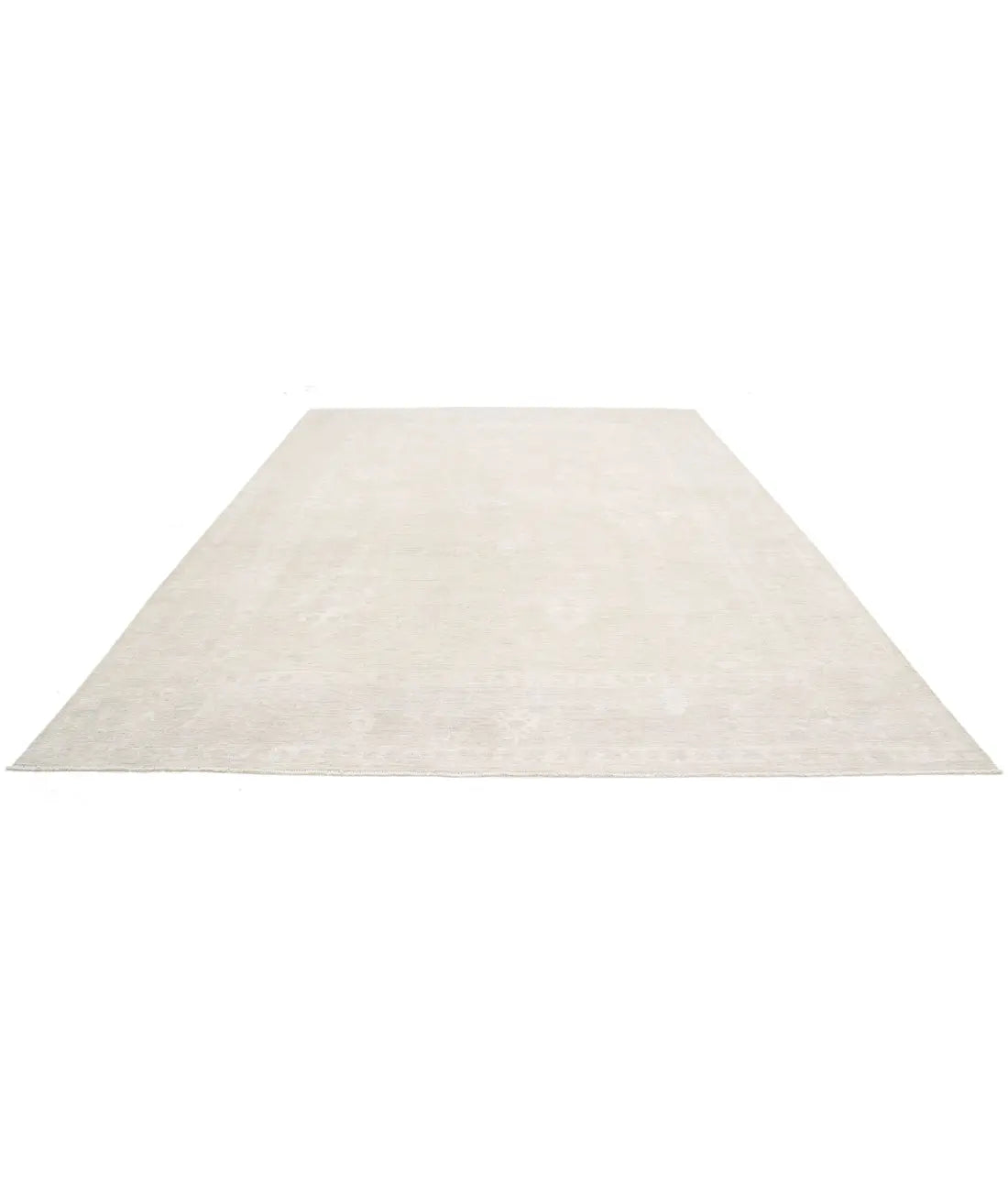 Hand Knotted Oushak Wool Rug - 10'3'' x 13'10''