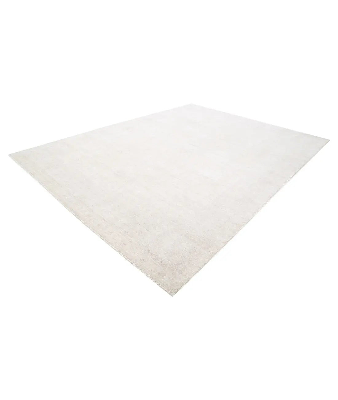 Hand Knotted Oushak Wool Rug - 10'3'' x 13'10''